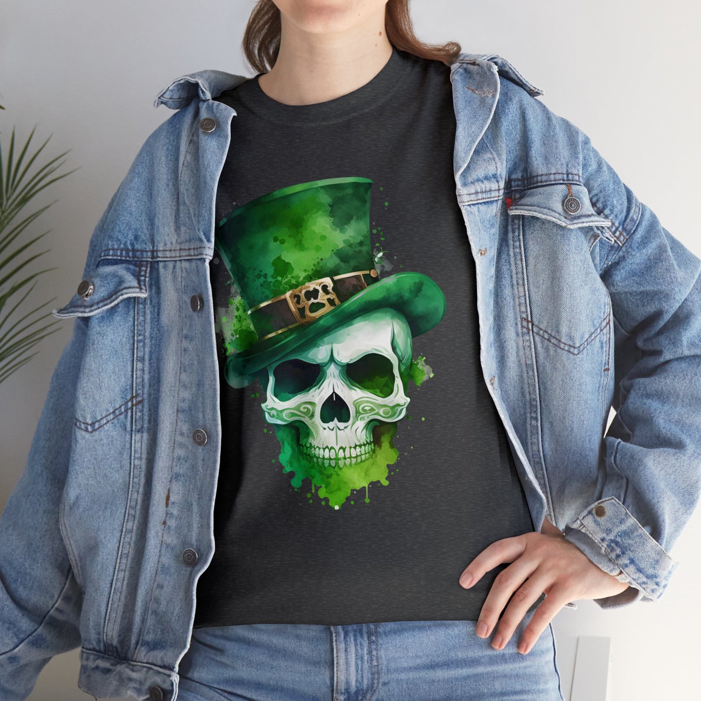 St. Patty's Skull Unisex Heavy Cotton Tee