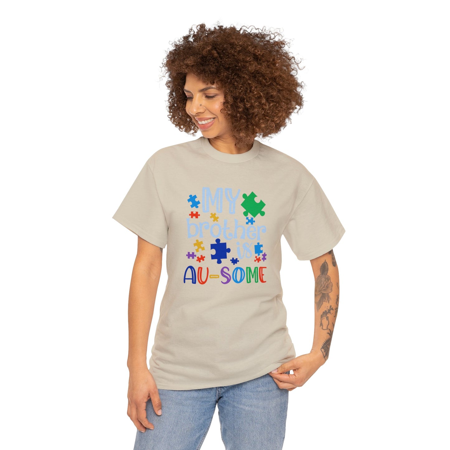 My Brother is AU-SOME Unisex Heavy Cotton Tee