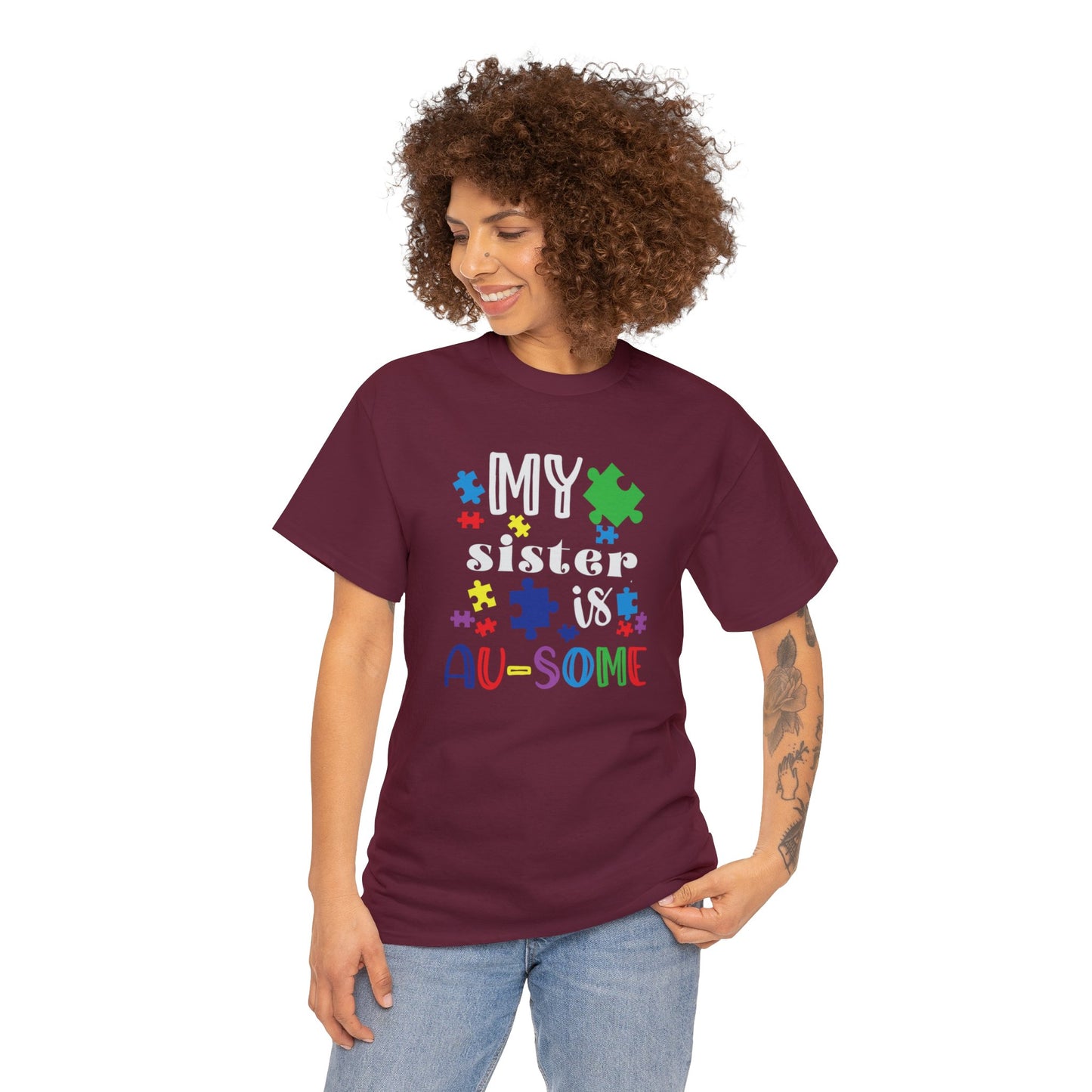 My Sister is AU-SOME Unisex Heavy Cotton Tee