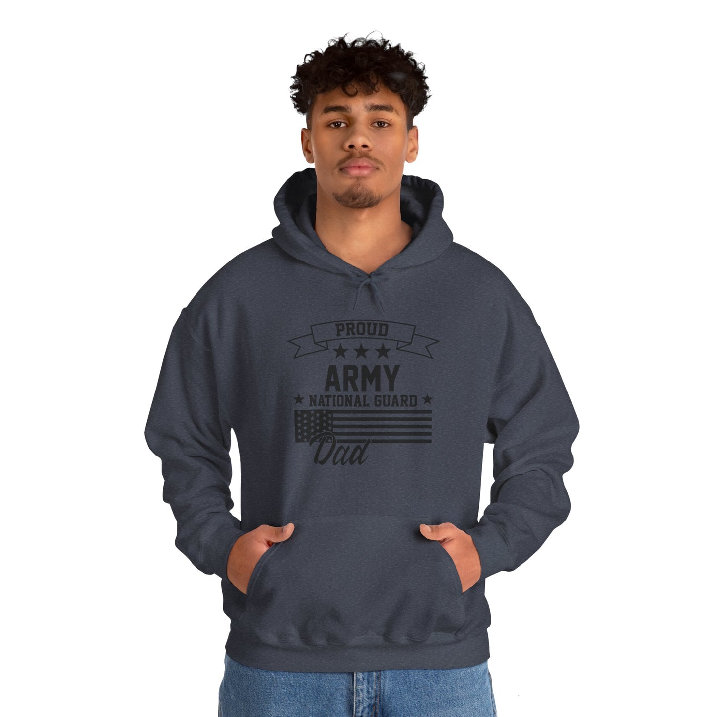 Proud Army National Guard DAD Unisex Heavy Blend™ Hooded Sweatshirt