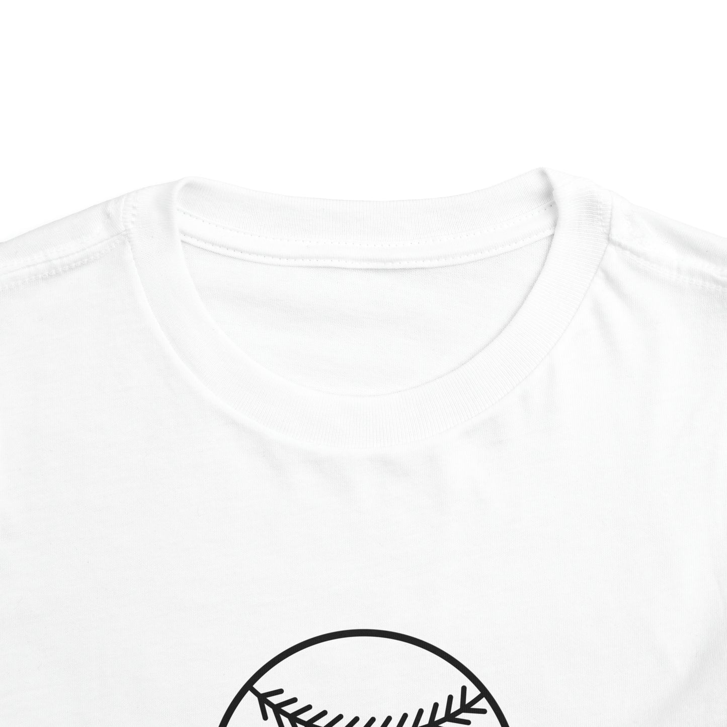 Little Sister Biggest Fan baseball Toddler Short Sleeve Tee