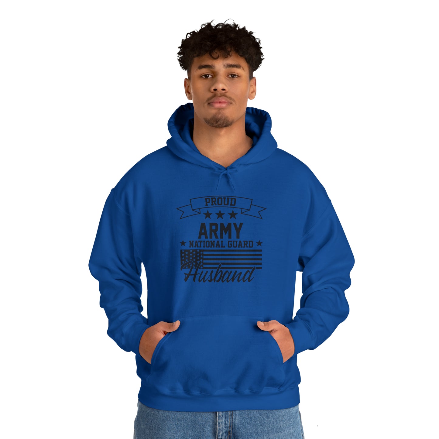 Proud Army National Guard Husband Unisex Heavy Blend™ Hooded Sweatshirt