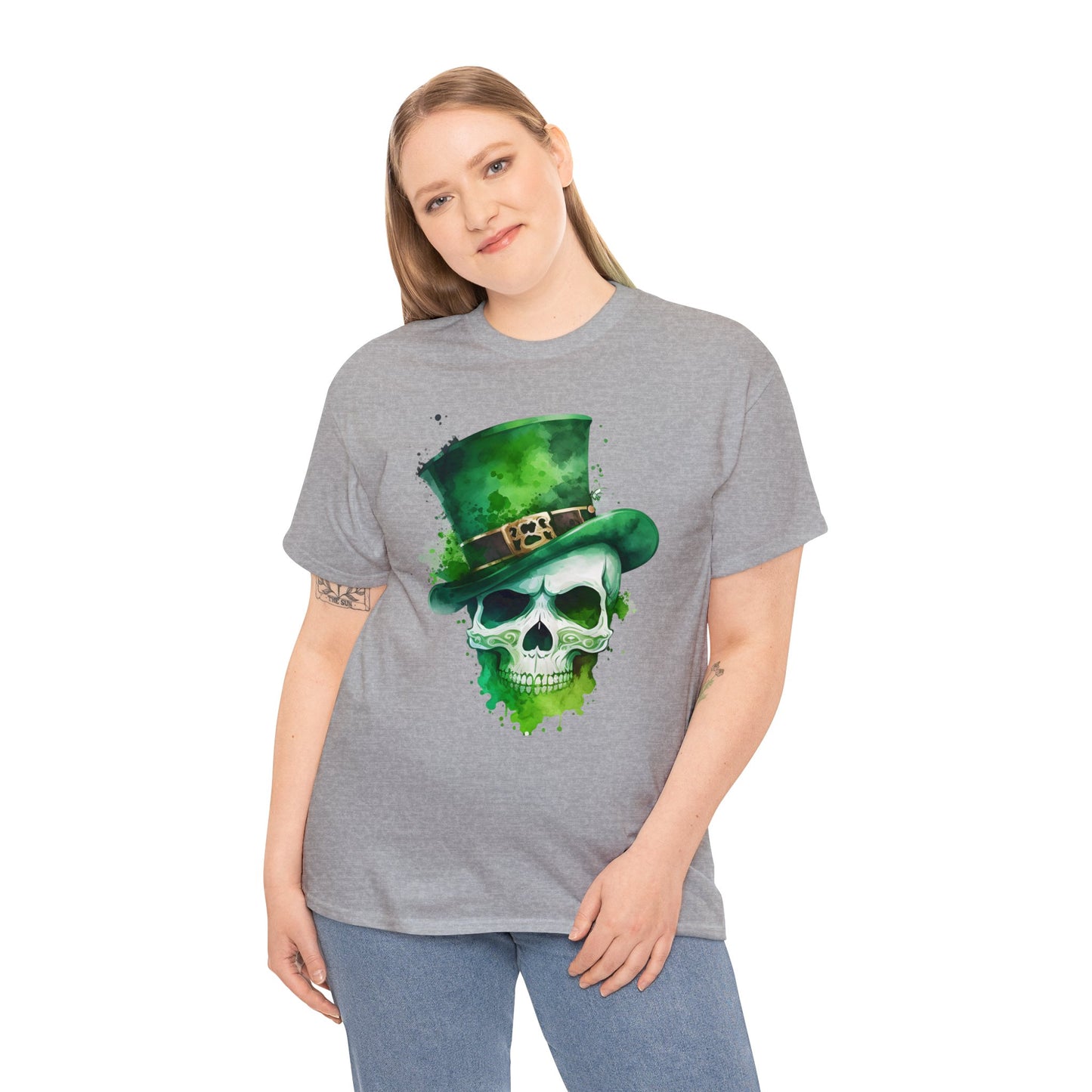 St. Patty's Skull Unisex Heavy Cotton Tee