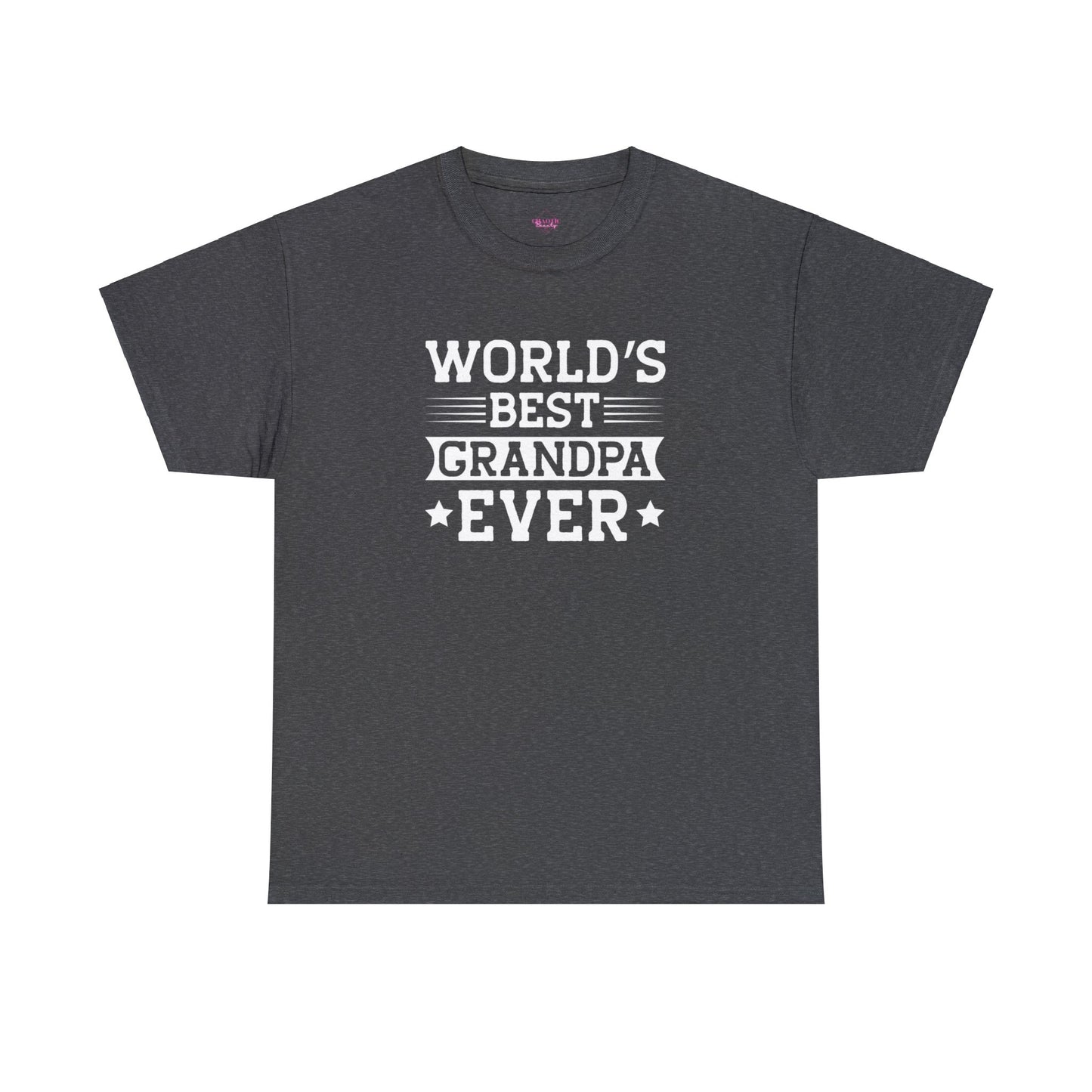 World's Best Grandpa Ever Unisex Heavy Cotton Tee