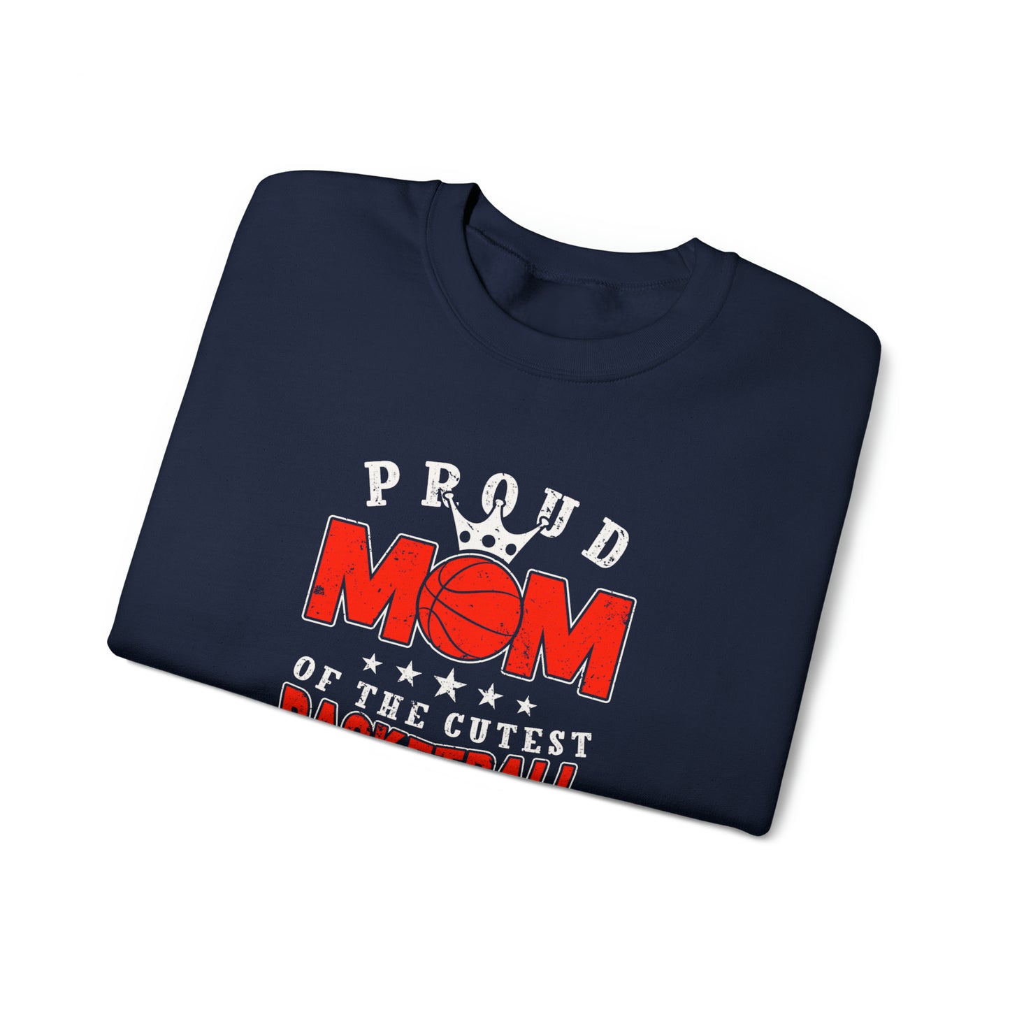 Proud Basketball MOM Unisex Heavy Blend™ Crewneck Sweatshirt