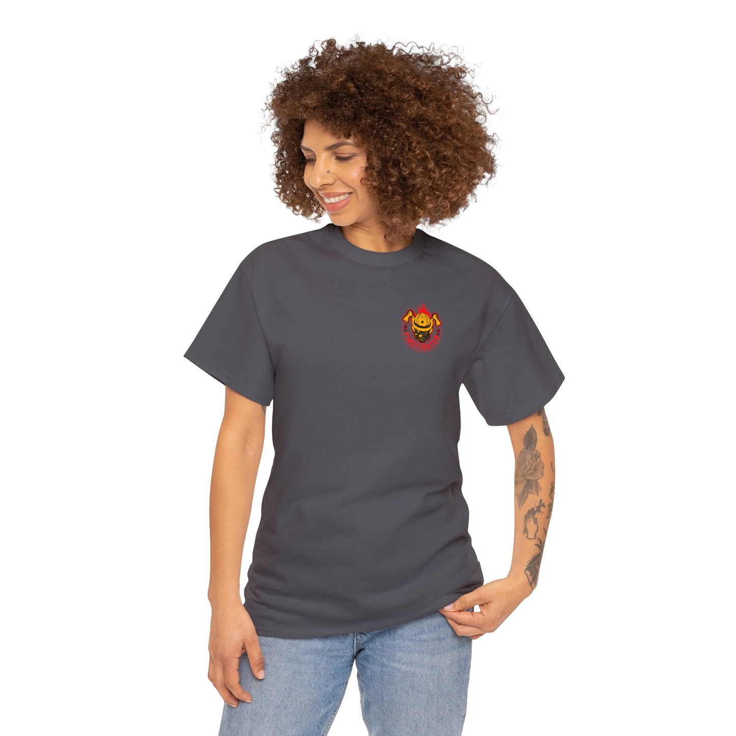 My Father is A Firefighter What's Your Superpower Unisex Heavy Cotton Tee