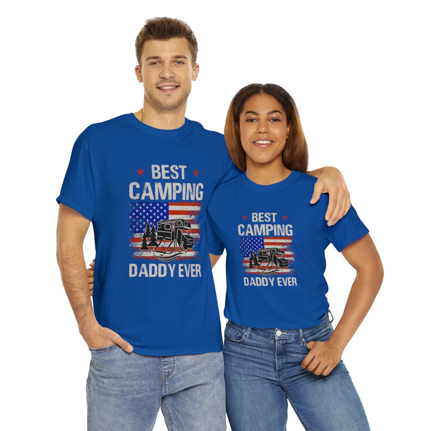Best Camping Dad Ever Unisex Heavy Cotton Tee