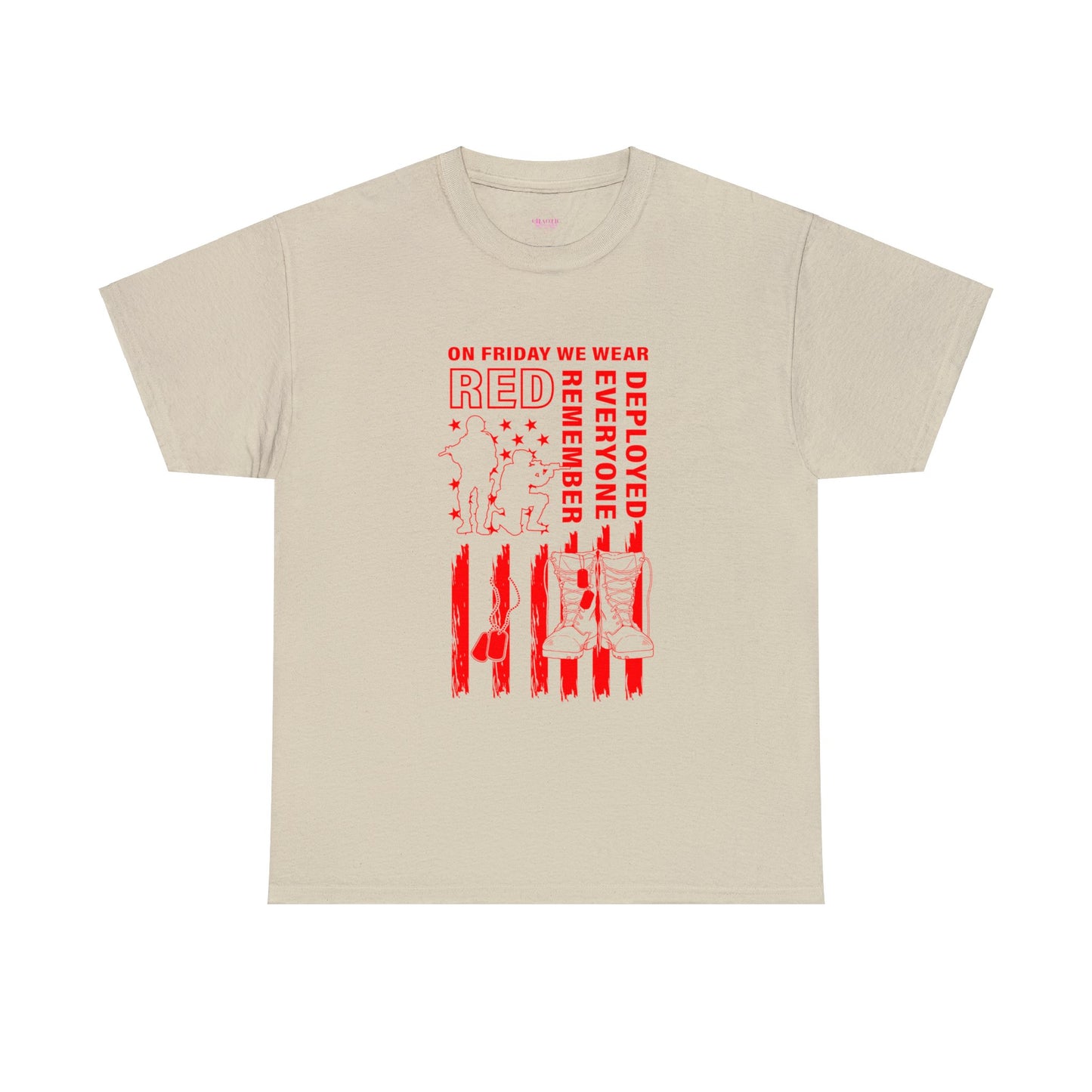I Wear R.E.D. on Fridays Unisex Heavy Cotton Tee