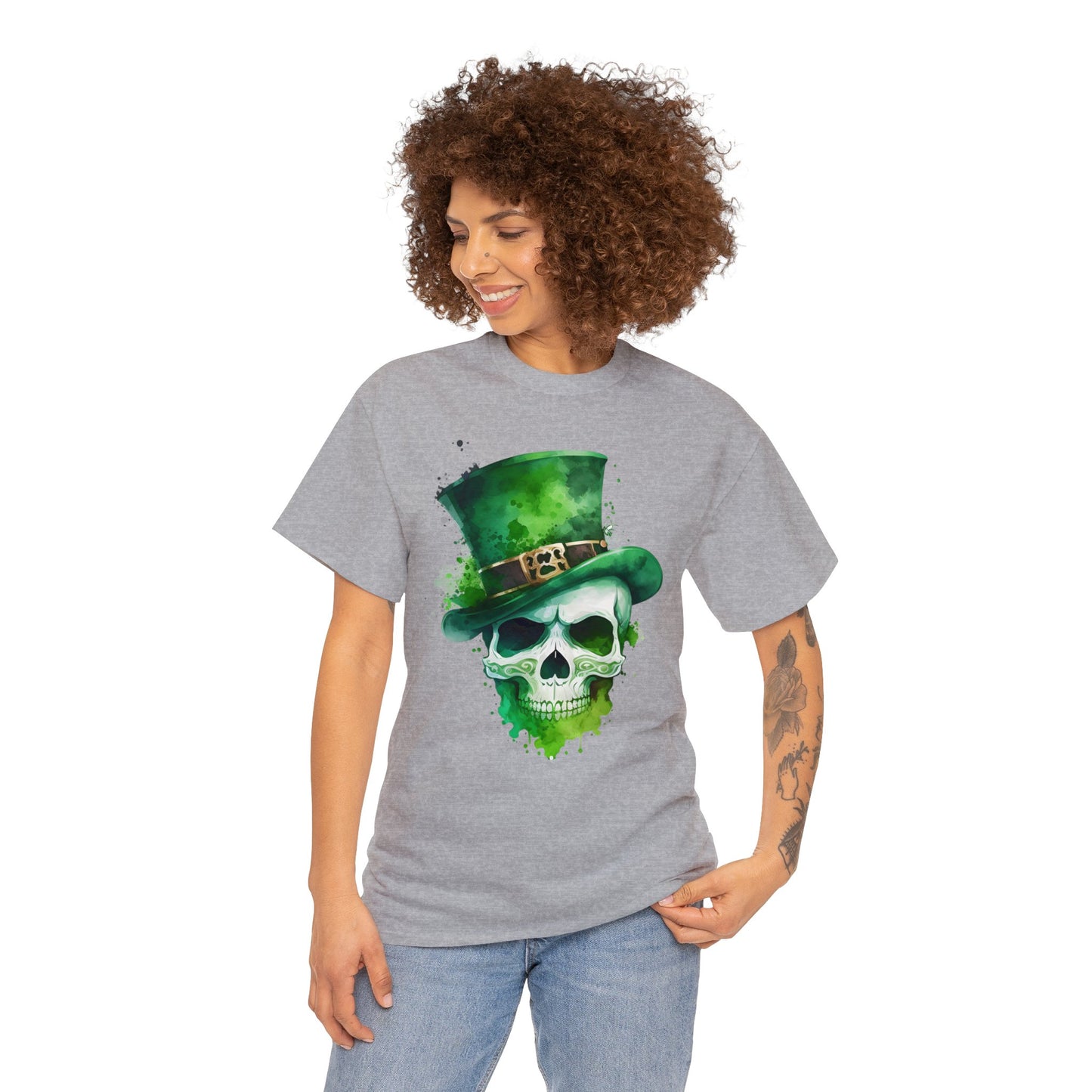 St. Patty's Skull Unisex Heavy Cotton Tee