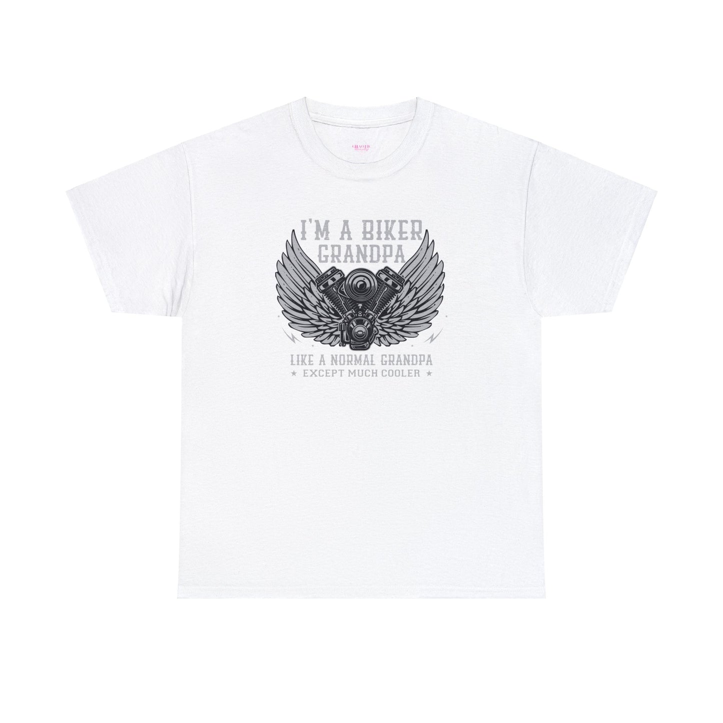 Im a Biker Grandpa LIke a Normal Grandpa Except Much Cooler Unisex Heavy Cotton Tee