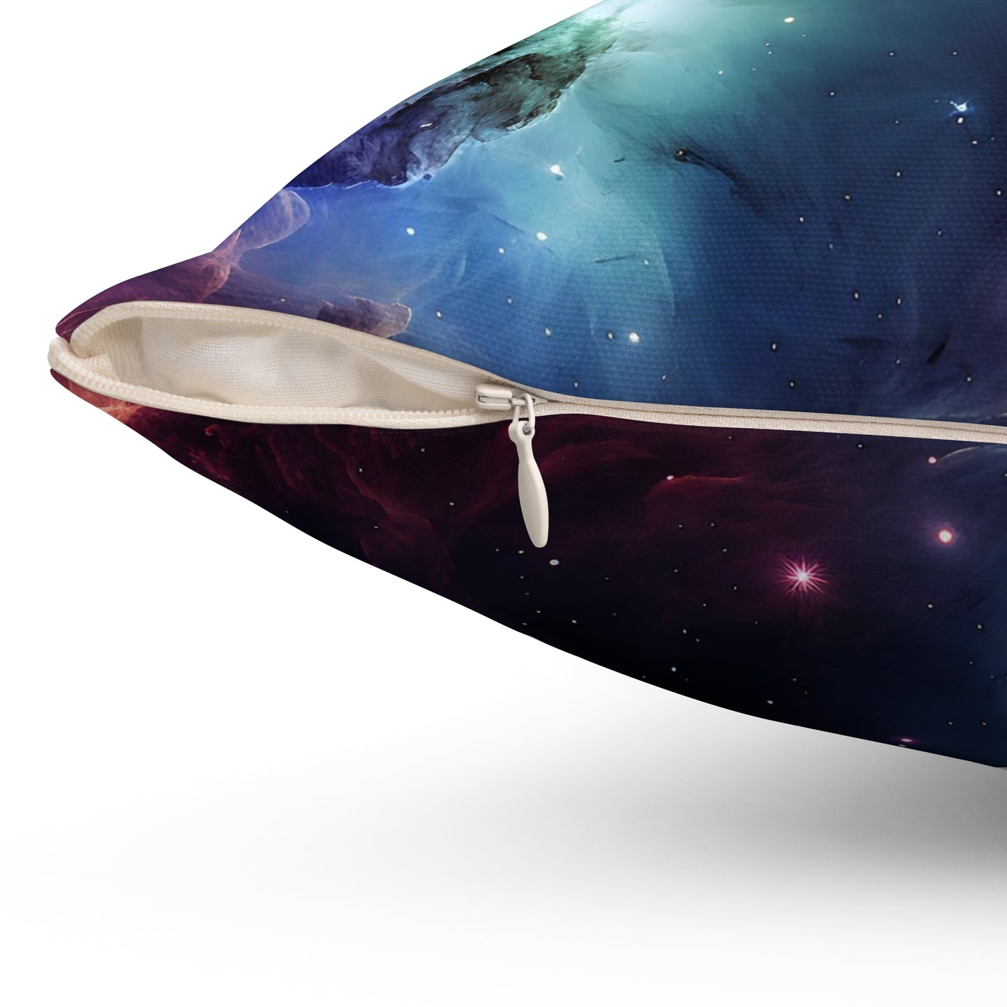 Cosmic Nebula Polyester Square Pillow