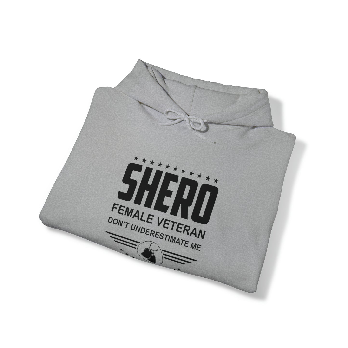 SHERO Female Veteran Unisex Heavy Blend™ Hooded Sweatshirt