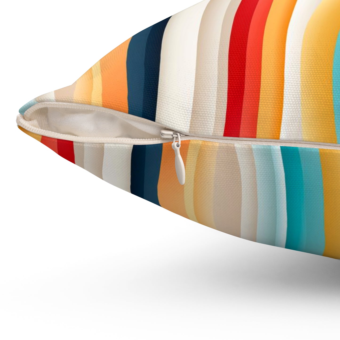 Color wave Fusion Spun Polyester Square Pillow
