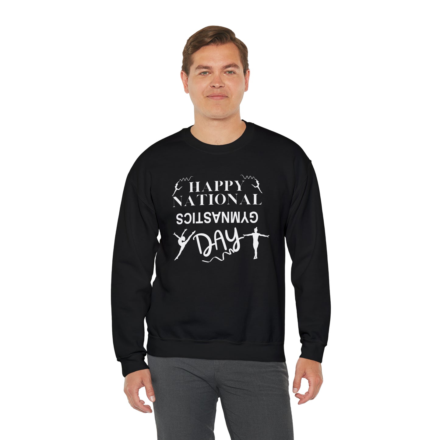 Happy National Gymnastics Day Unisex Heavy Blend™ Crewneck Sweatshirt