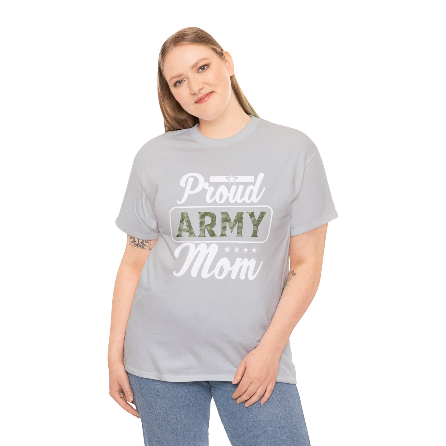 Proud ARMY Mom Unisex Heavy Cotton Tee