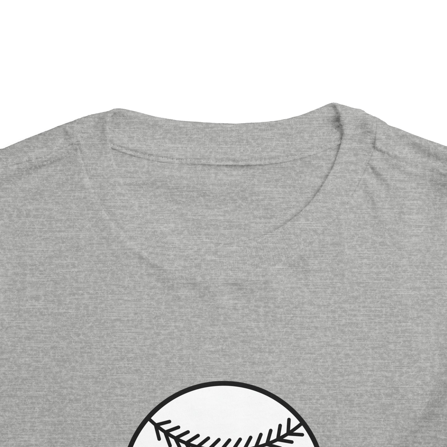 Little Brother Biggest Fan baseball Toddler Short Sleeve Tee