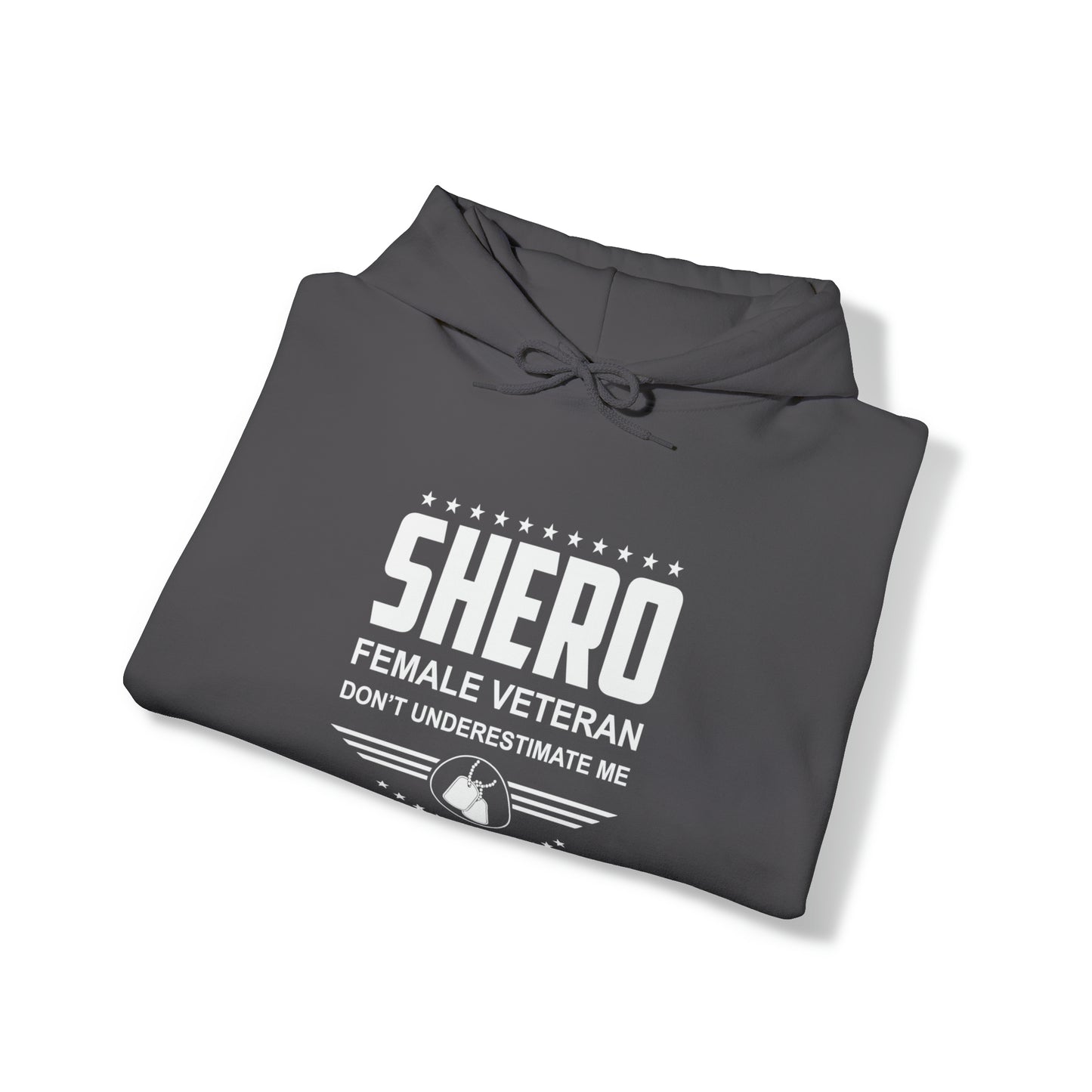 SHERO Female Veteran Unisex Heavy Blend™ Hooded Sweatshirt