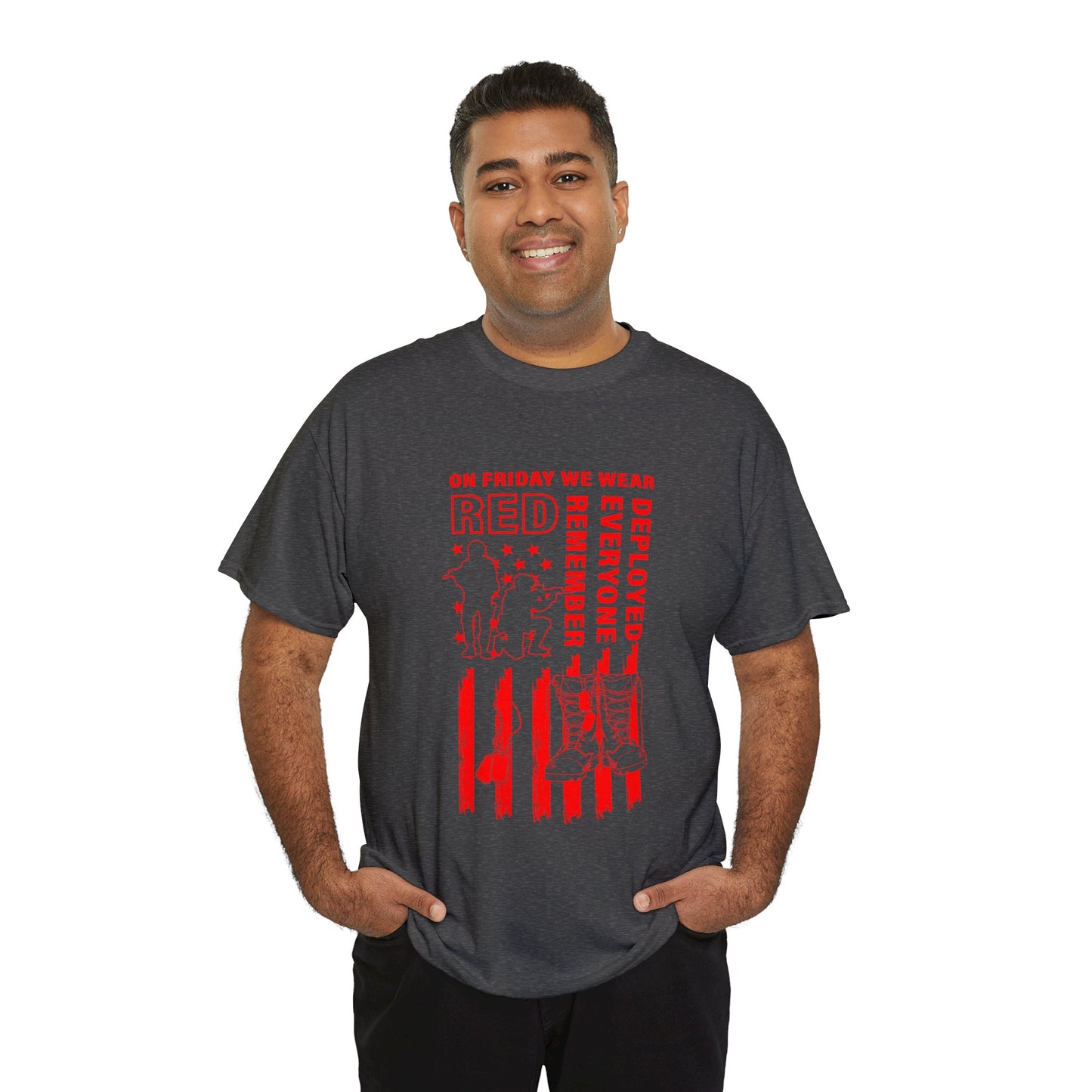 I Wear R.E.D. on Fridays Unisex Heavy Cotton Tee