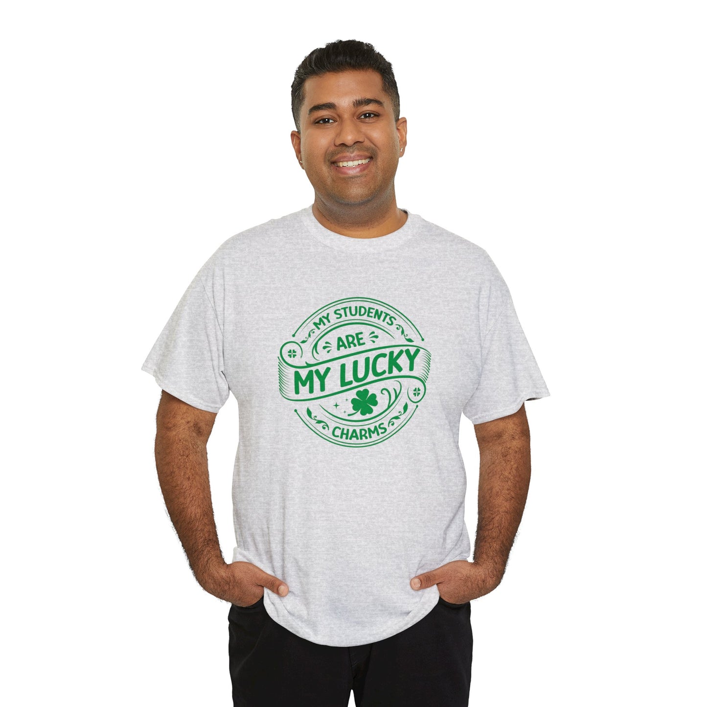 My Students Are My Lucky Charms St Patricks day shirt Unisex Heavy Cotton Tee