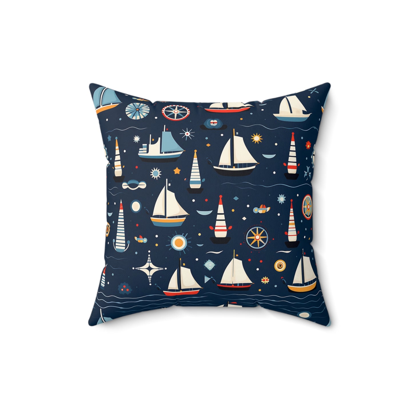 Nautical Polyester Square Pillow