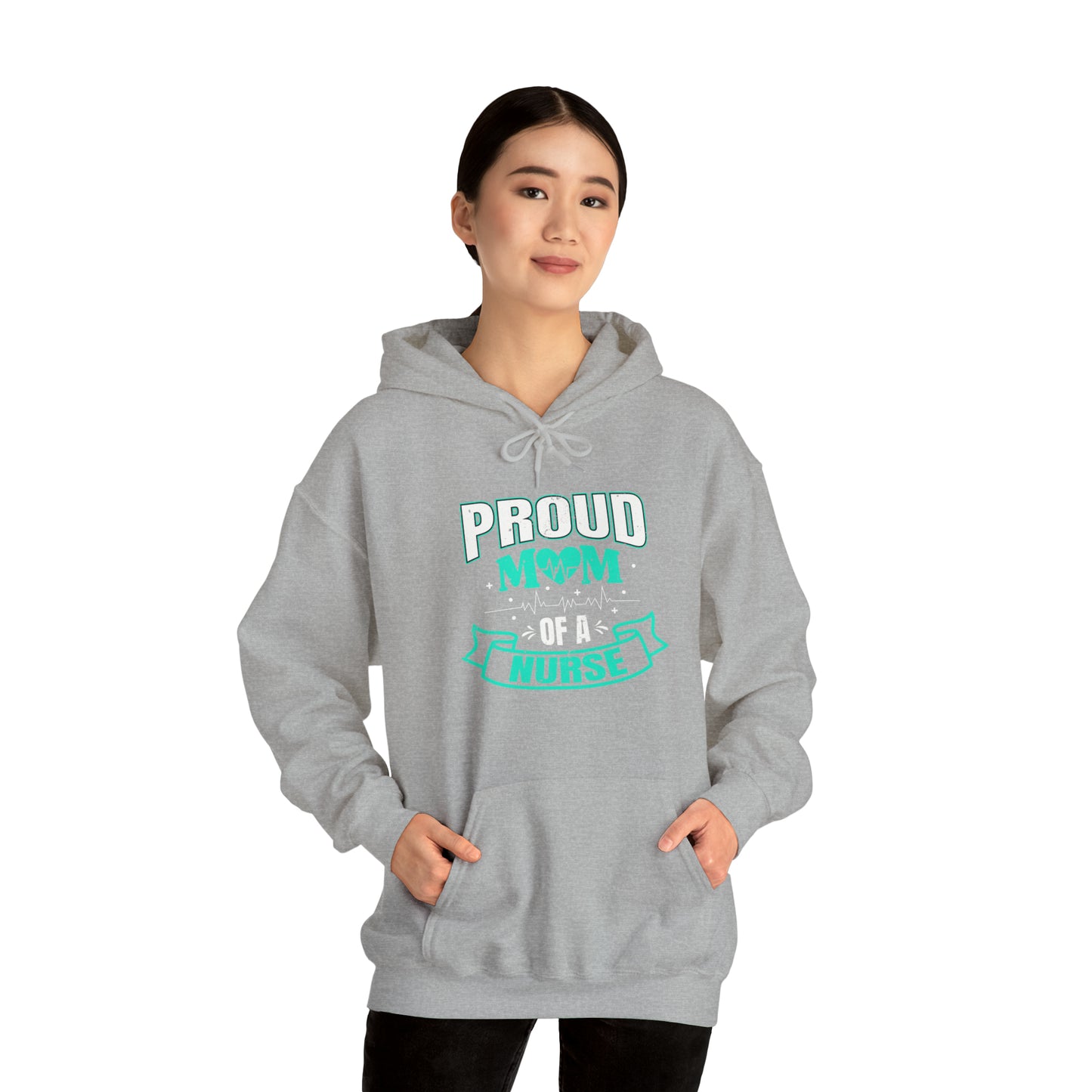 Proud Mom of a Nurse Unisex Heavy Blend™ Hooded Sweatshirt