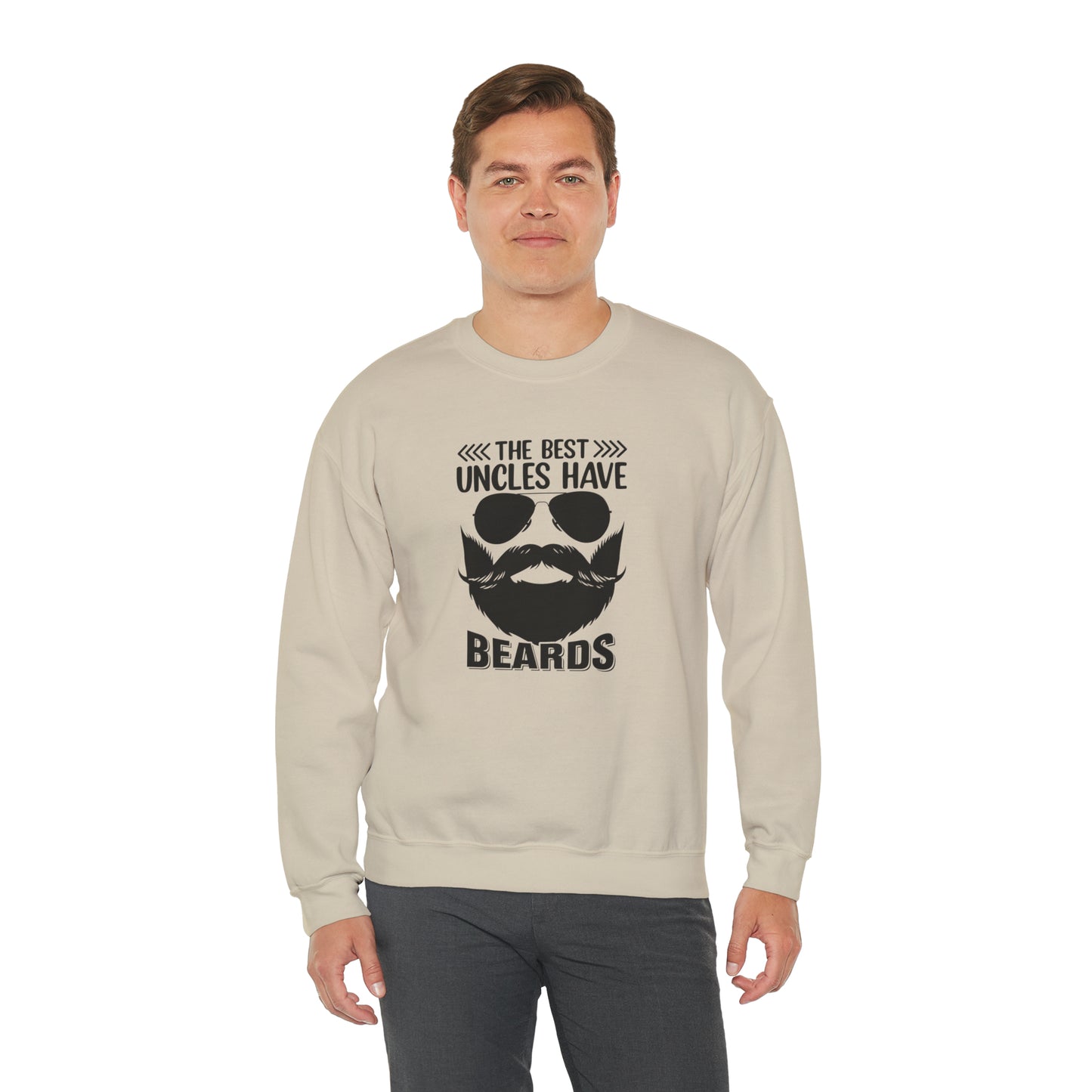 The Best Uncles Have Beards Unisex Heavy Blend™ Crewneck Sweatshirt