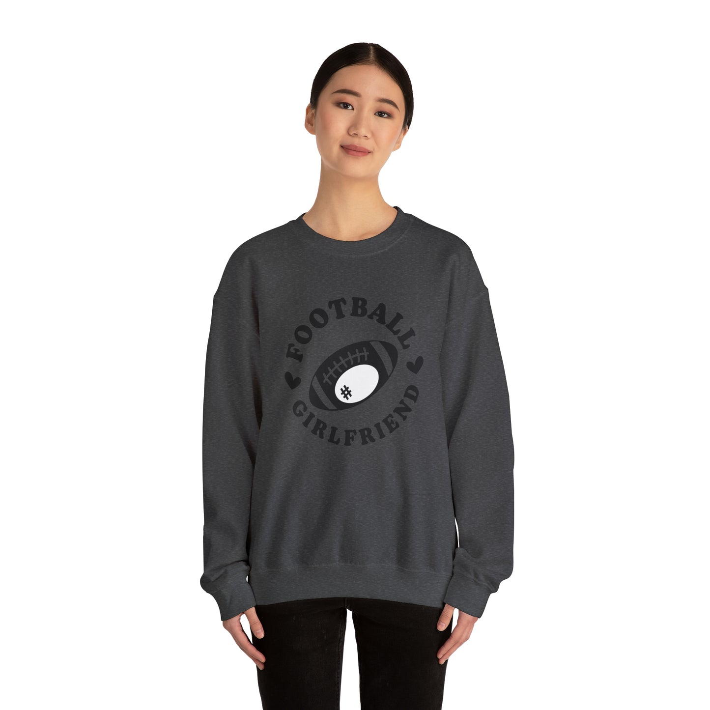 Football Girlfriend Unisex Heavy Blend™ Crewneck Sweatshirt