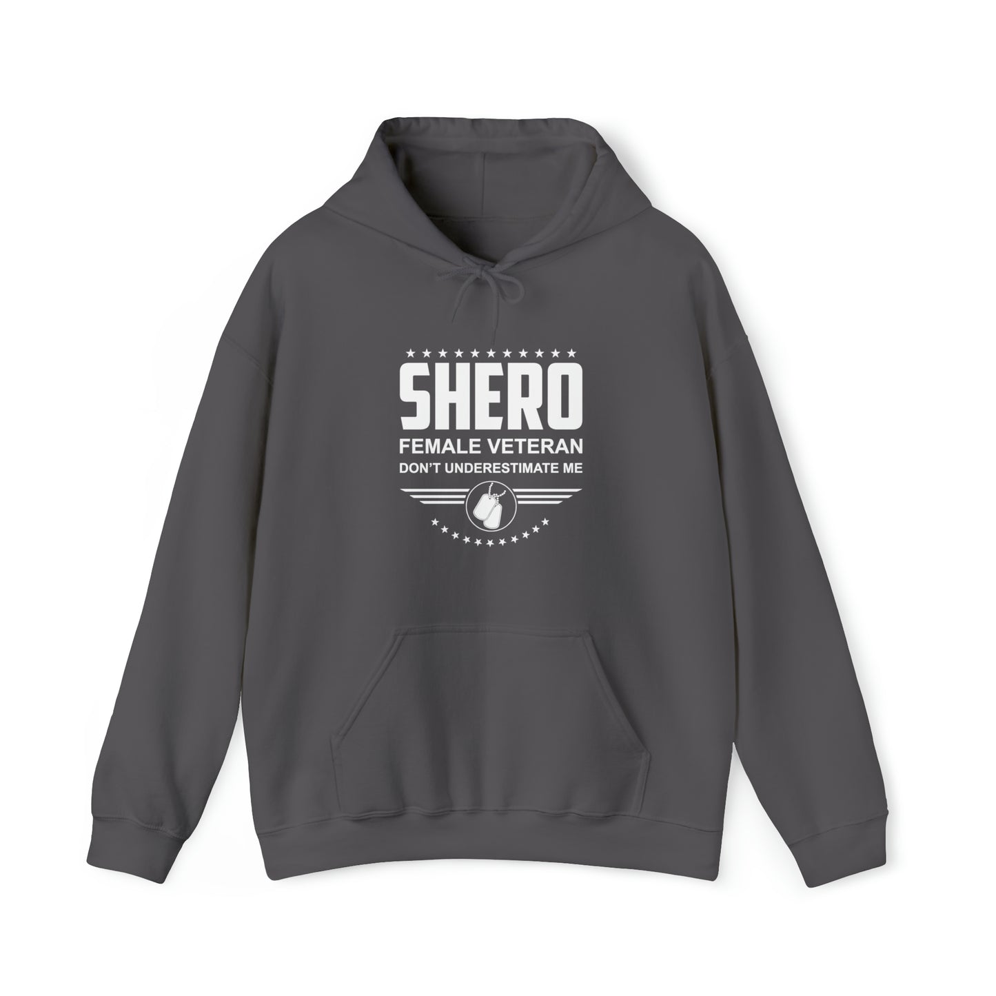 SHERO Female Veteran Unisex Heavy Blend™ Hooded Sweatshirt