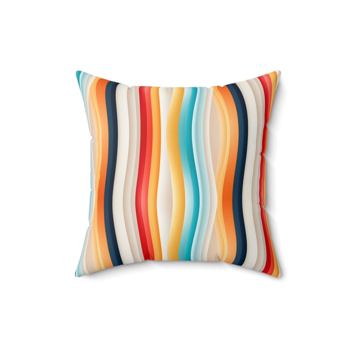 Color wave Fusion Spun Polyester Square Pillow