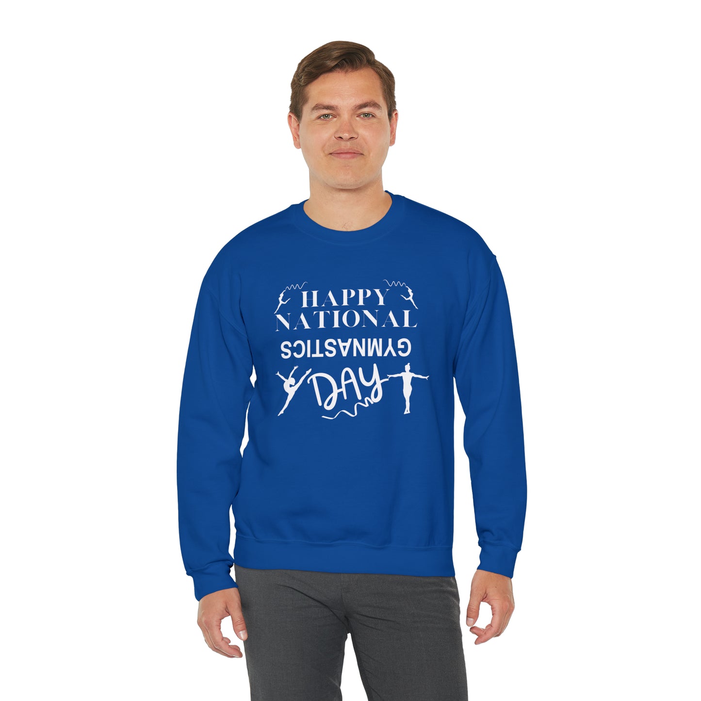 Happy National Gymnastics Day Unisex Heavy Blend™ Crewneck Sweatshirt