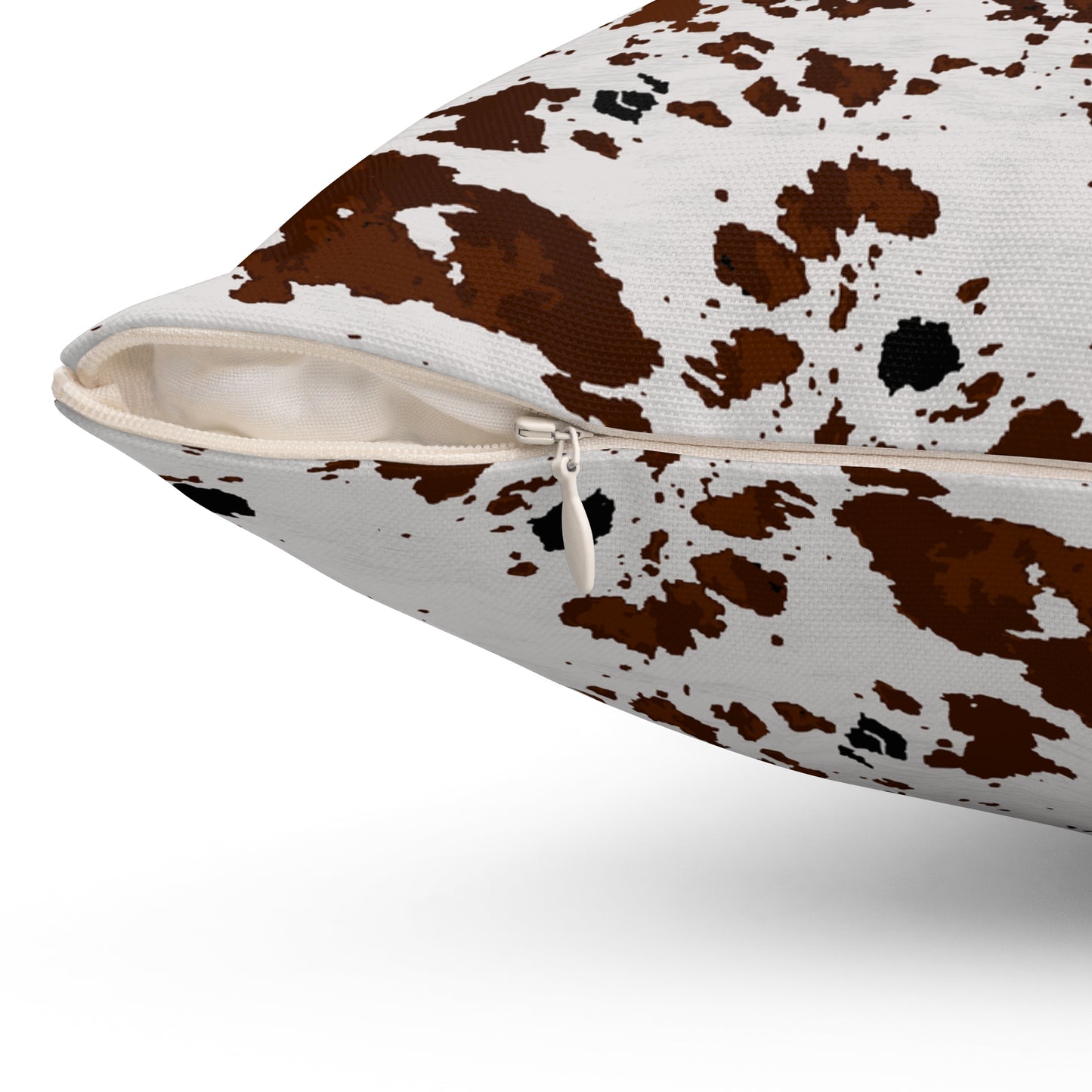 Cowhide Print Inspired Spun Polyester Square Pillow