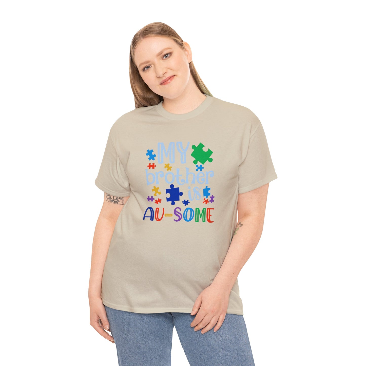 My Brother is AU-SOME Unisex Heavy Cotton Tee