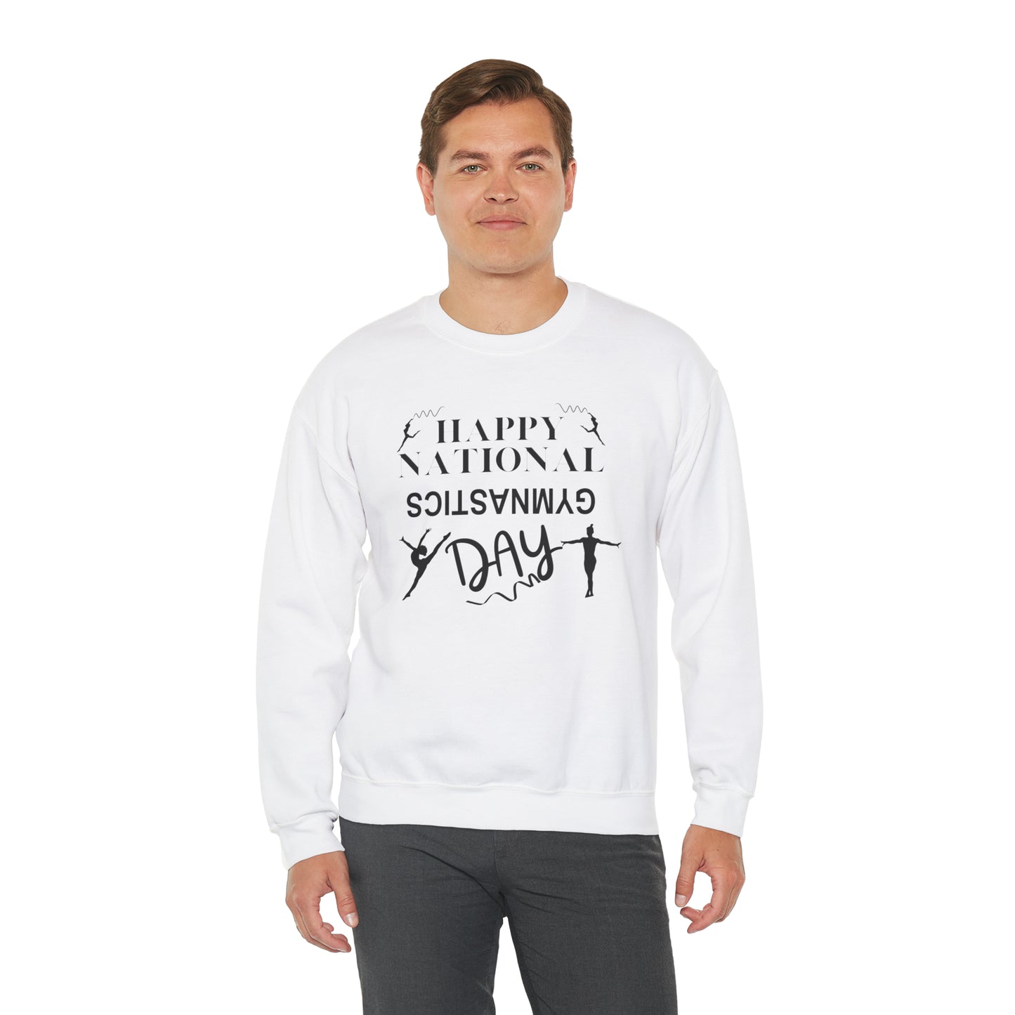 Happy National Gymnastics Day Unisex Heavy Blend™ Crewneck Sweatshirt