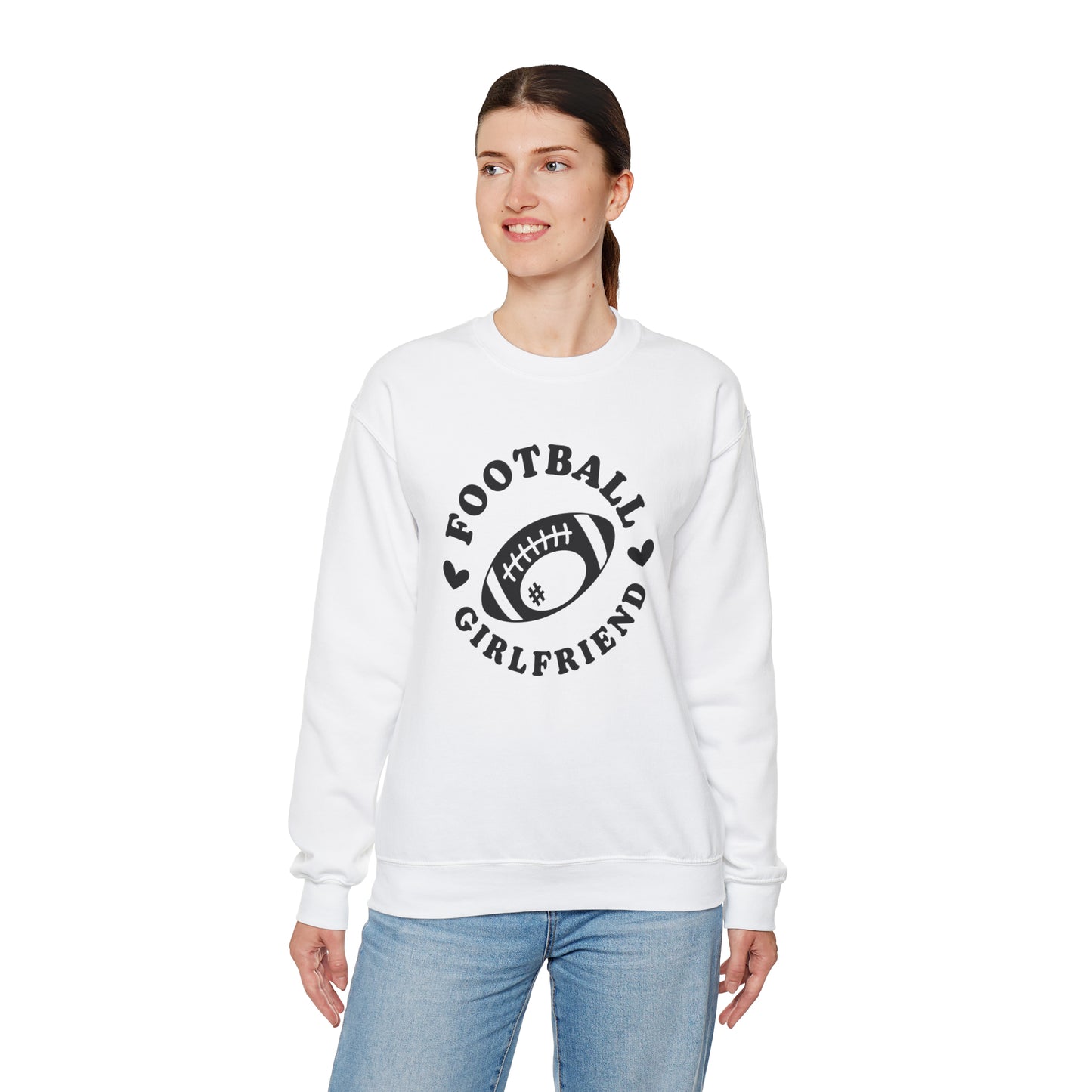 Football Girlfriend Unisex Heavy Blend™ Crewneck Sweatshirt