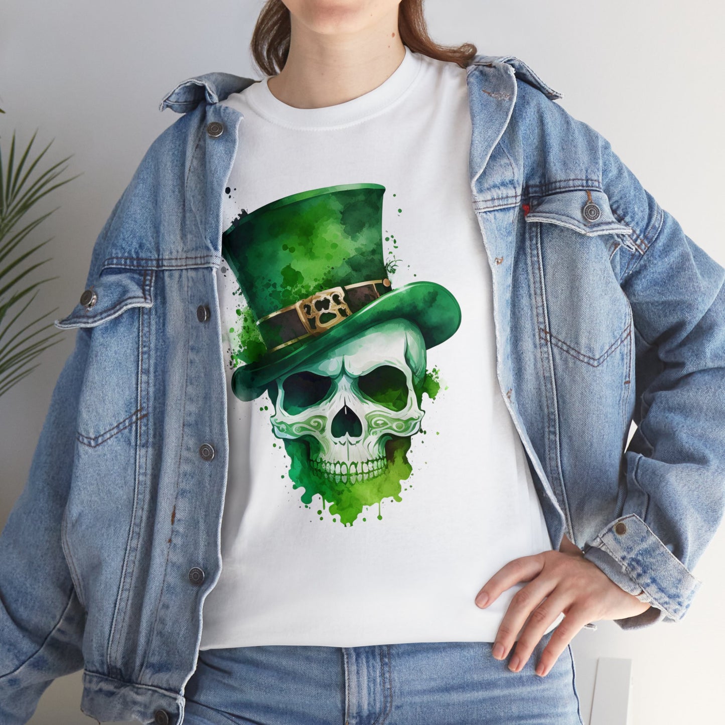 St. Patty's Skull Unisex Heavy Cotton Tee