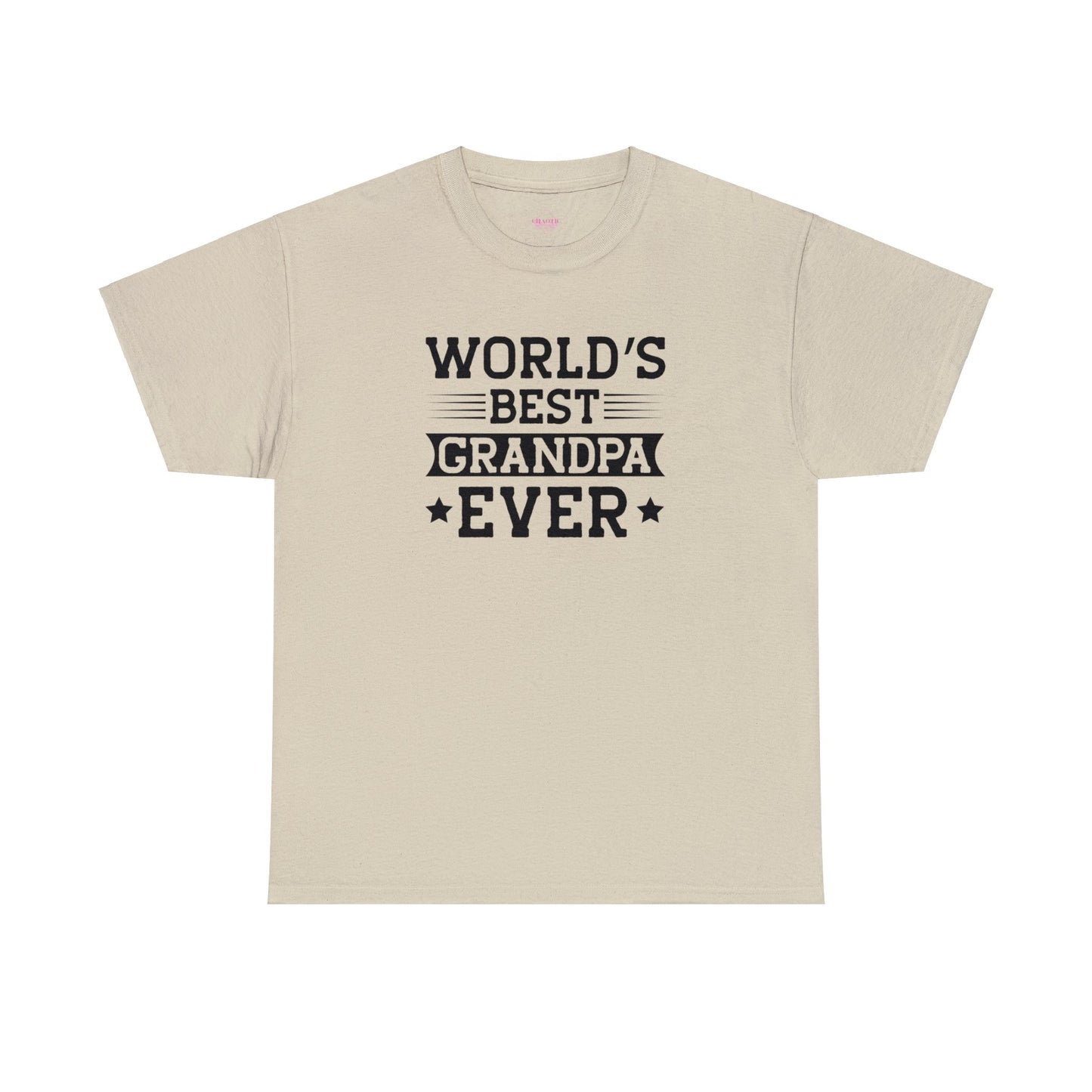World's Best Grandpa Ever Unisex Heavy Cotton Tee