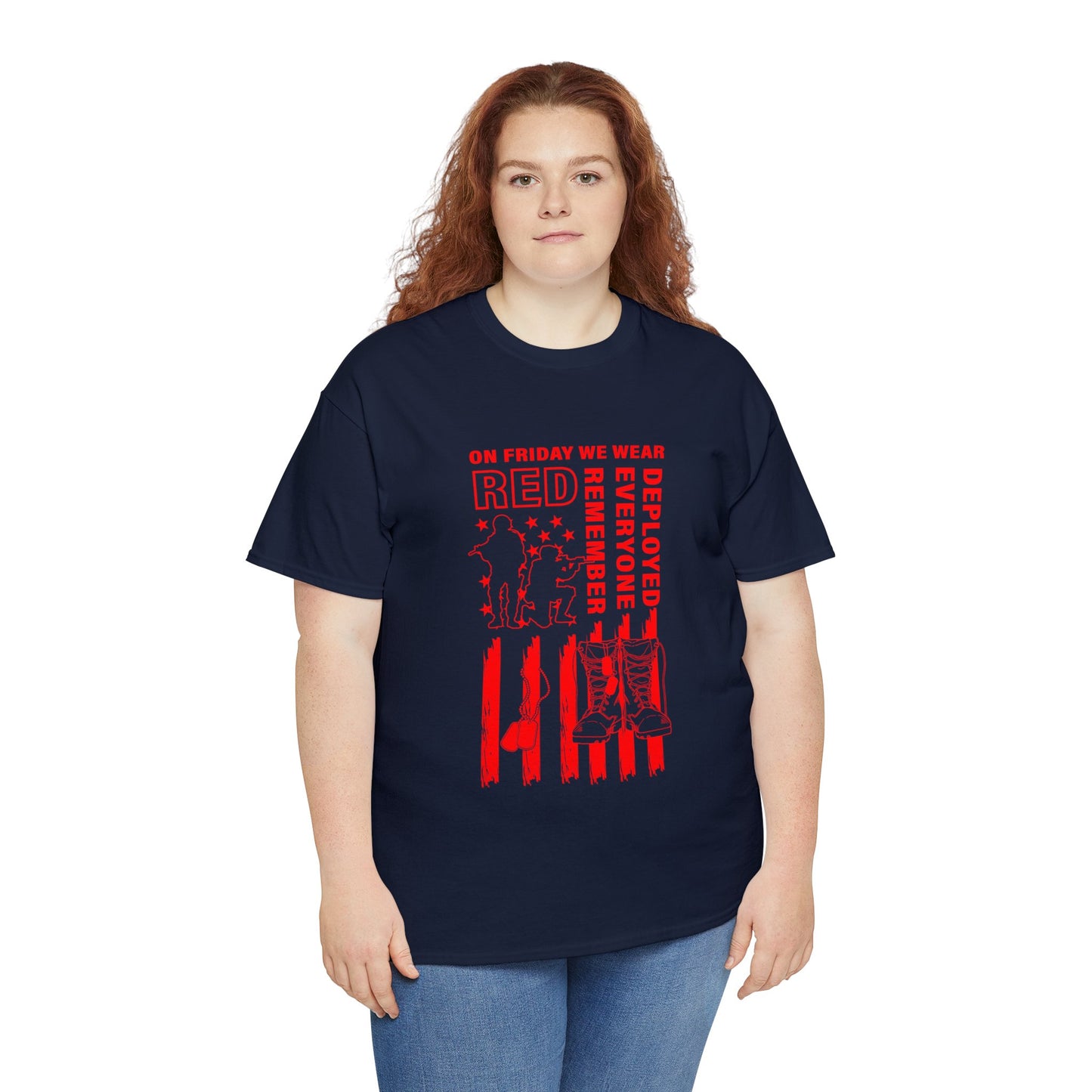 I Wear R.E.D. on Fridays Unisex Heavy Cotton Tee