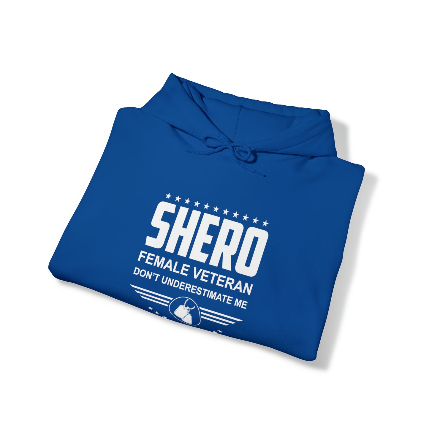 SHERO Female Veteran Unisex Heavy Blend™ Hooded Sweatshirt
