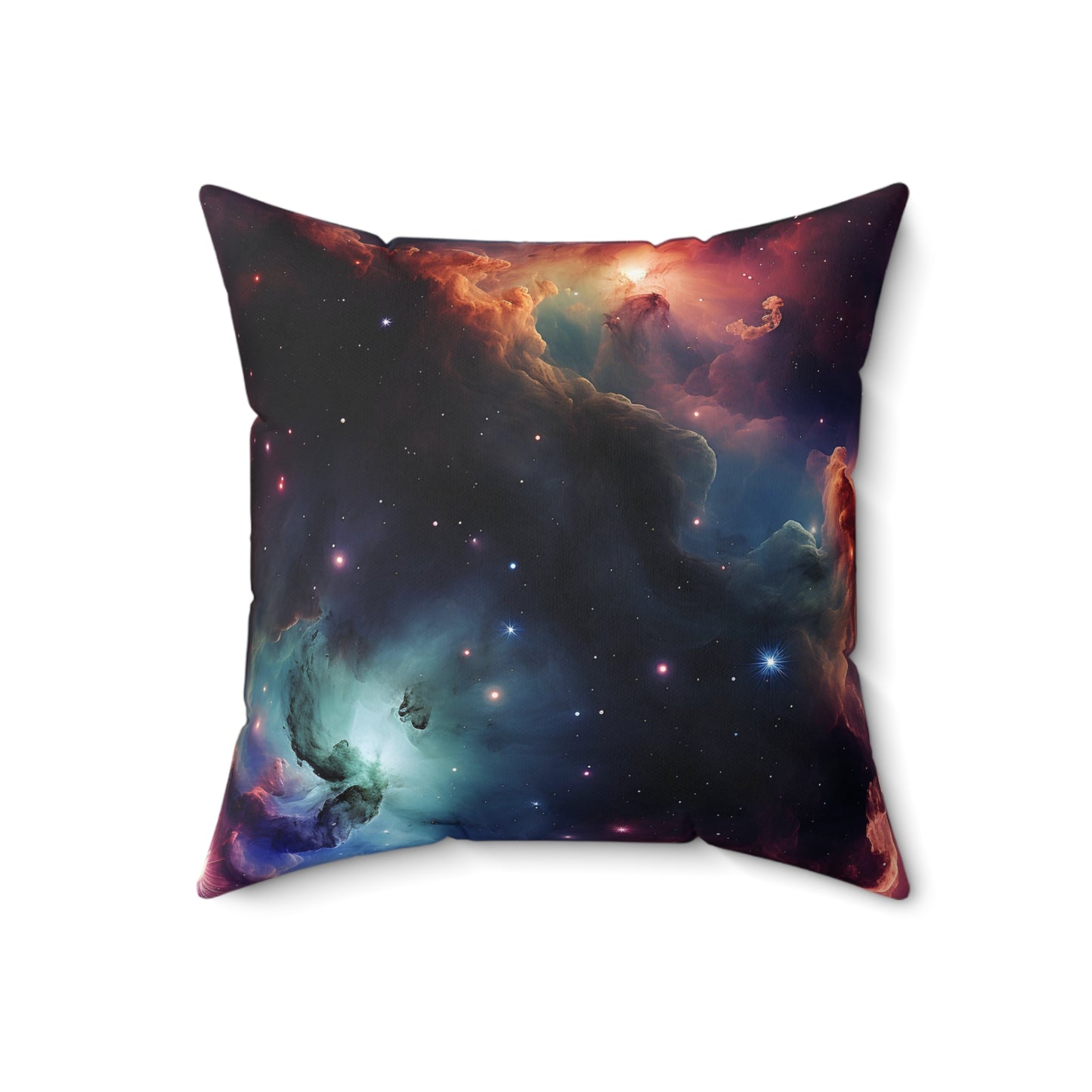 Cosmic Nebula Polyester Square Pillow