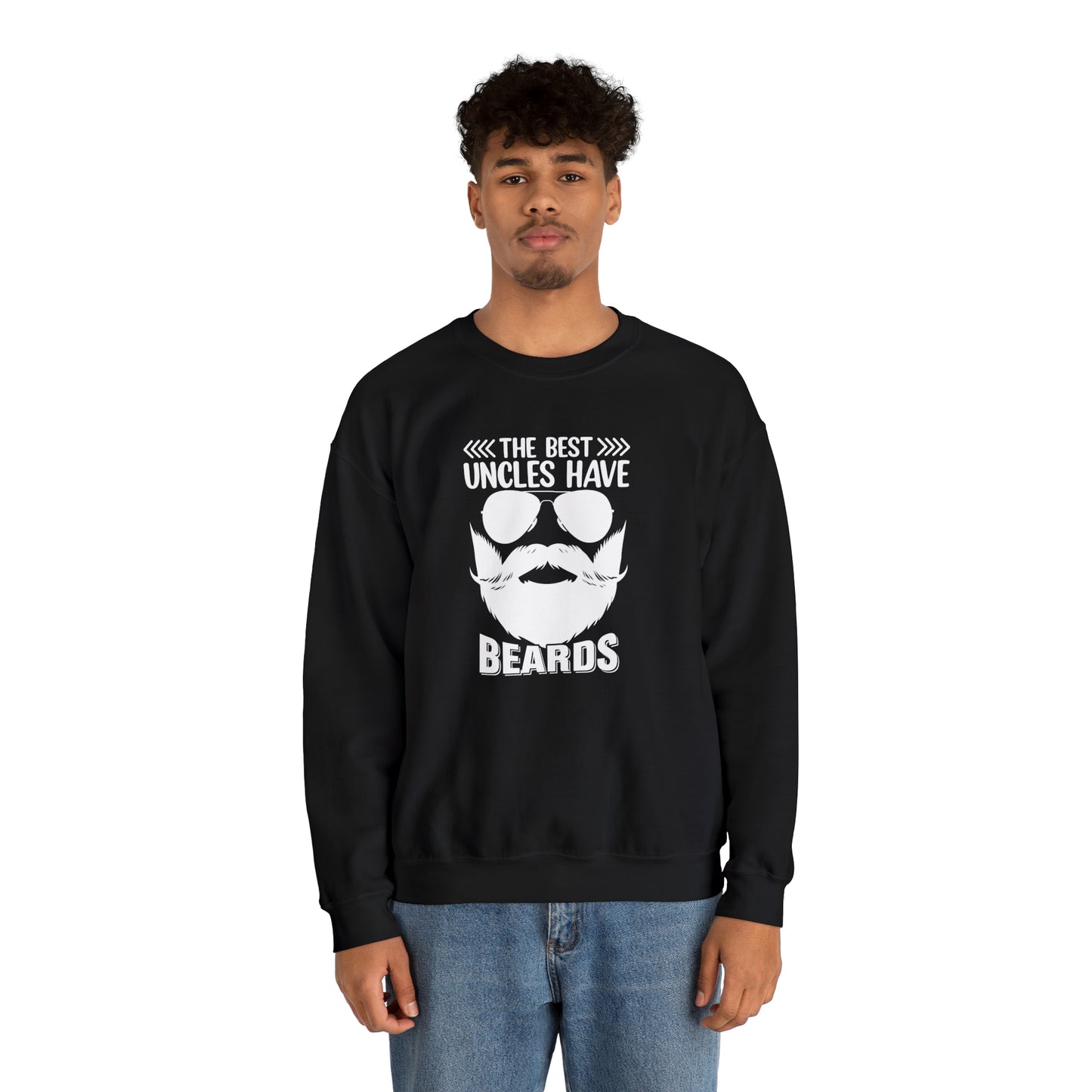 The Best Uncles Have Beards Unisex Heavy Blend™ Crewneck Sweatshirt