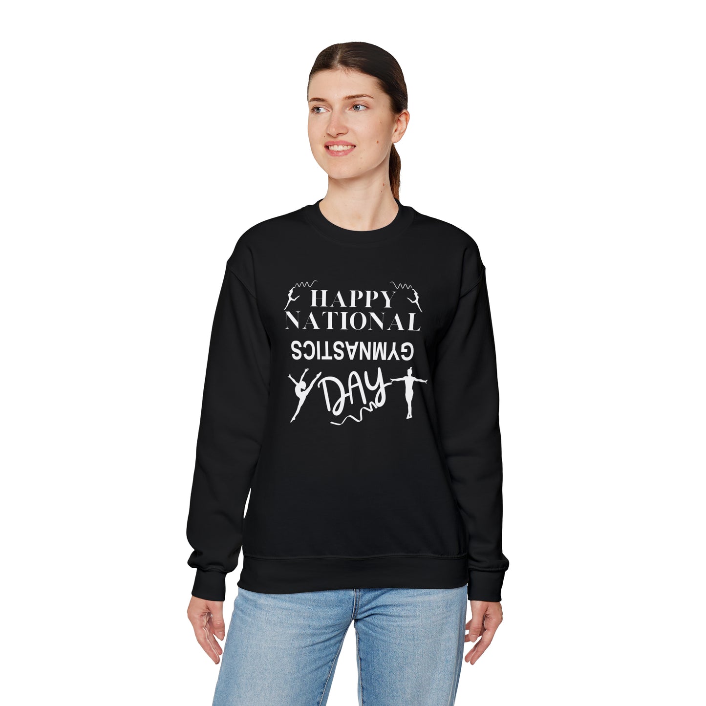 Happy National Gymnastics Day Unisex Heavy Blend™ Crewneck Sweatshirt