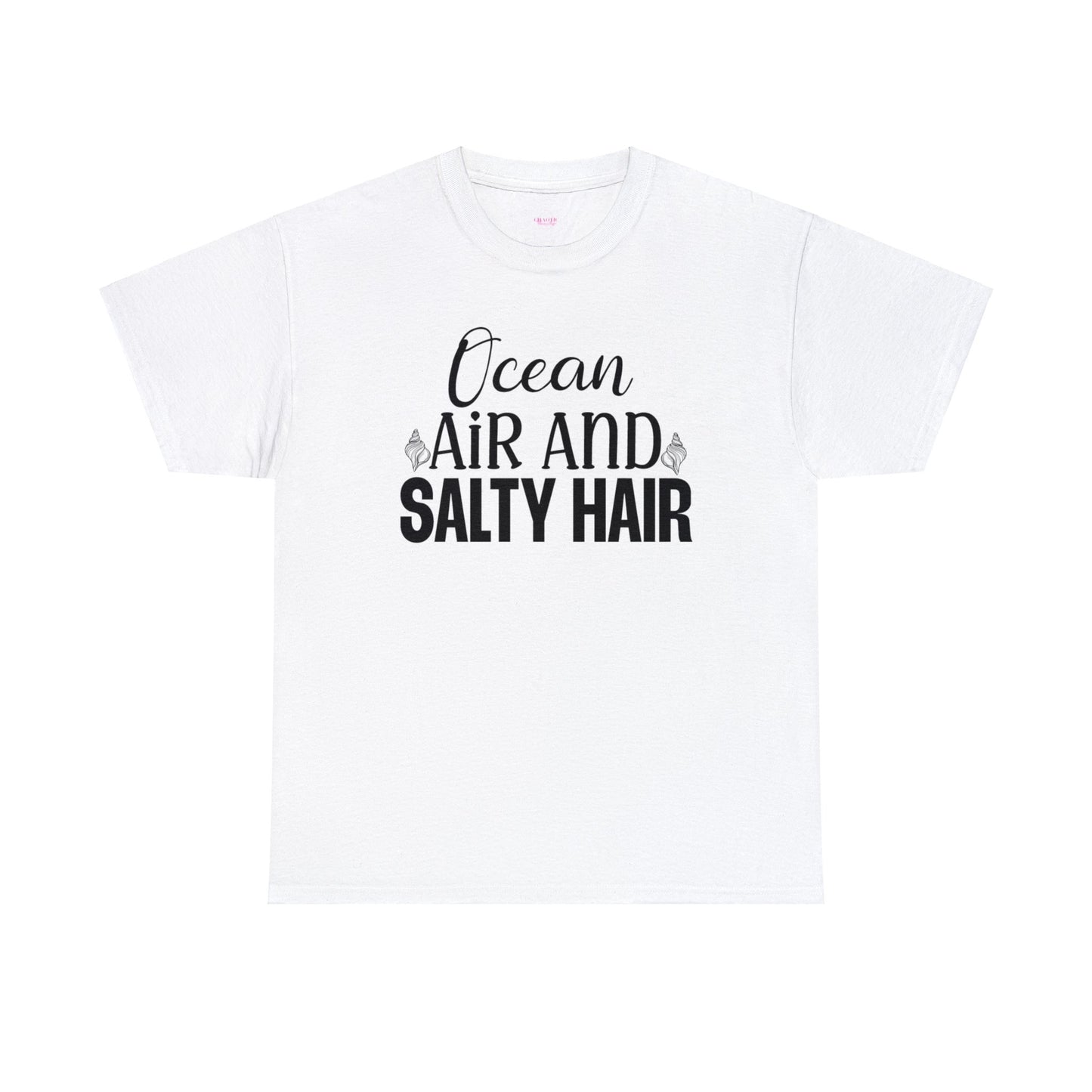 Ocean Air and Salty Hair Unisex Heavy Cotton Tee