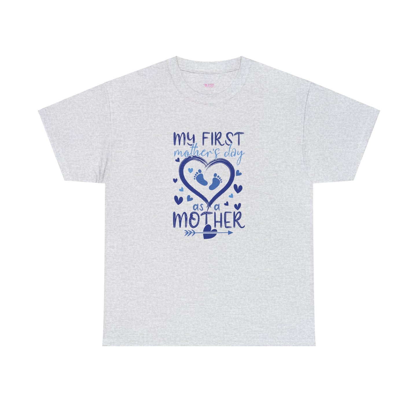 My 1st Mothers Day as a Mom Blue Unisex Heavy Cotton Tee
