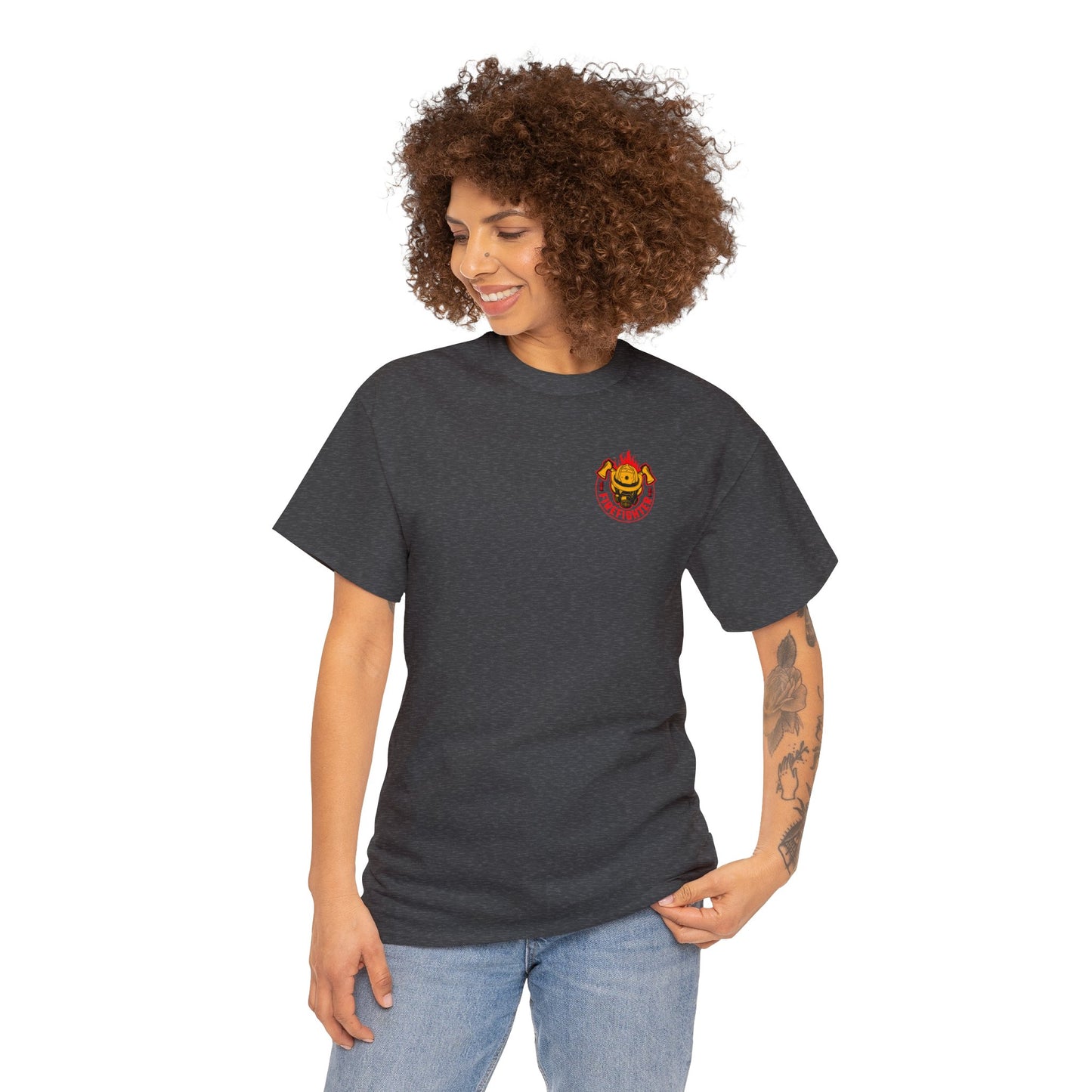 My Father is A Firefighter What's Your Superpower Unisex Heavy Cotton Tee