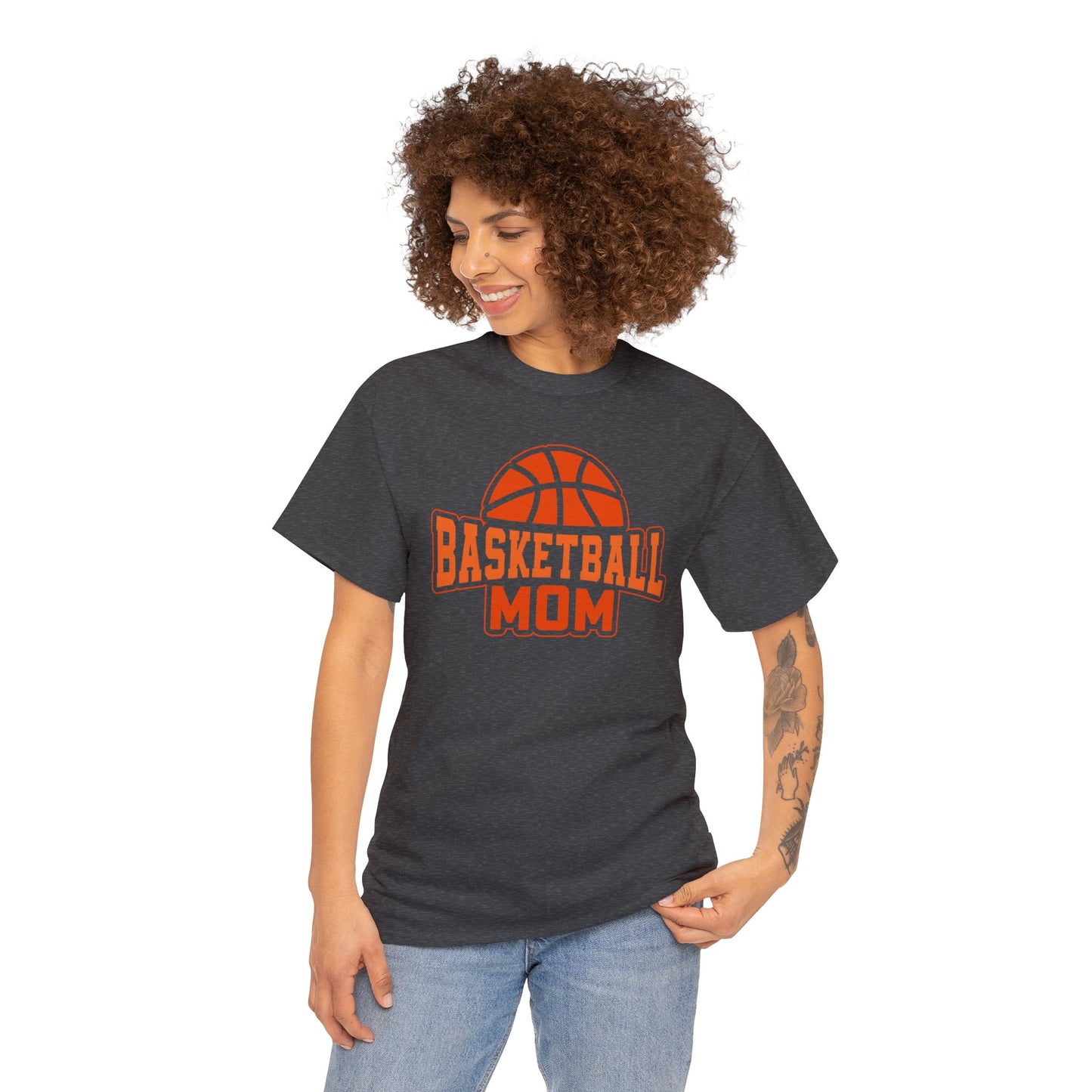 Basketball Mom Unisex Heavy Cotton Tee