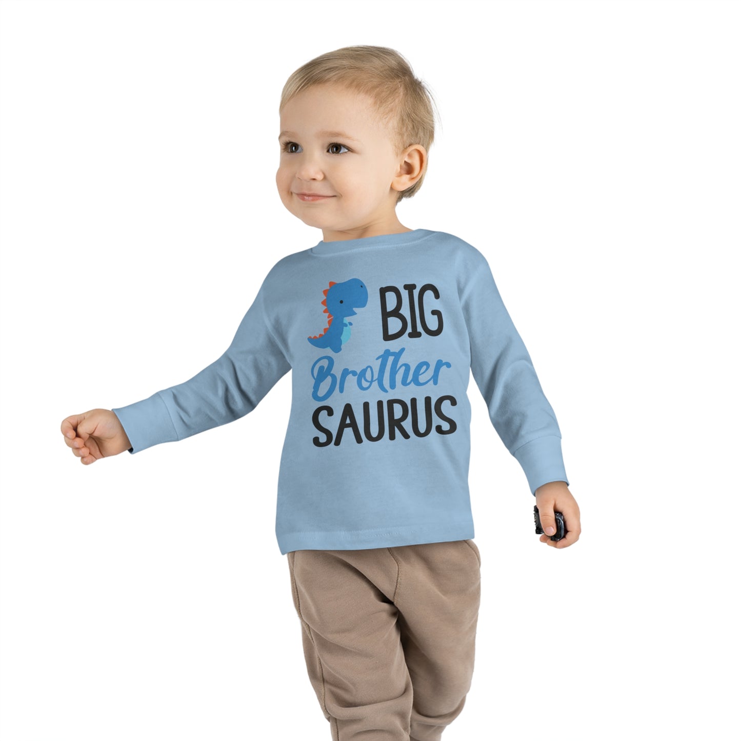Big Brother Saurus Toddler Long Sleeve Tee