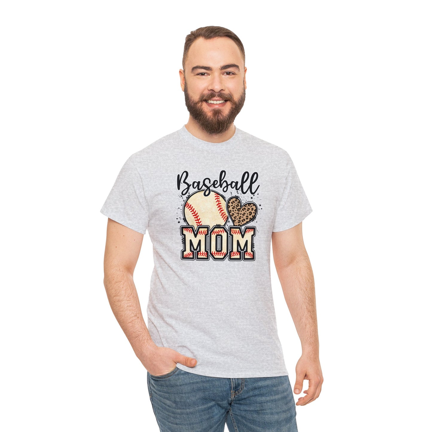 Baseball MOM shirt Unisex Heavy Cotton Tee