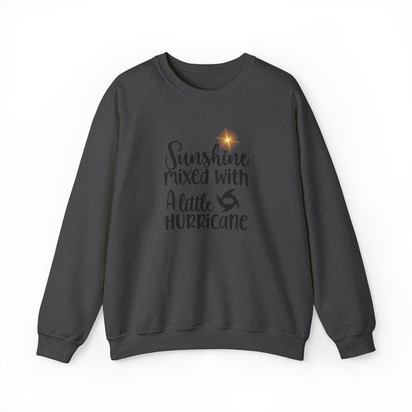 Sunshine Mixed with a Little Hurricane Unisex Heavy Blend™ Crewneck Sweatshirt