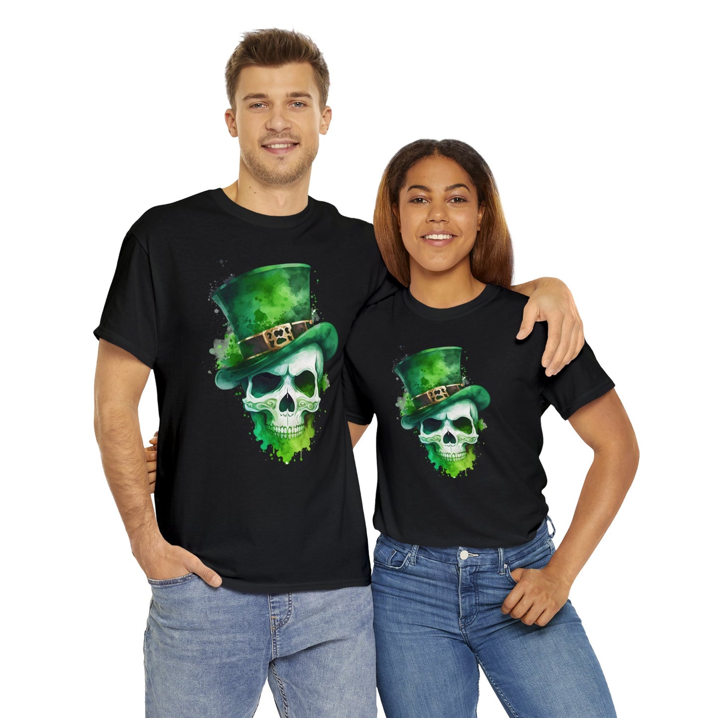 St. Patty's Skull Unisex Heavy Cotton Tee