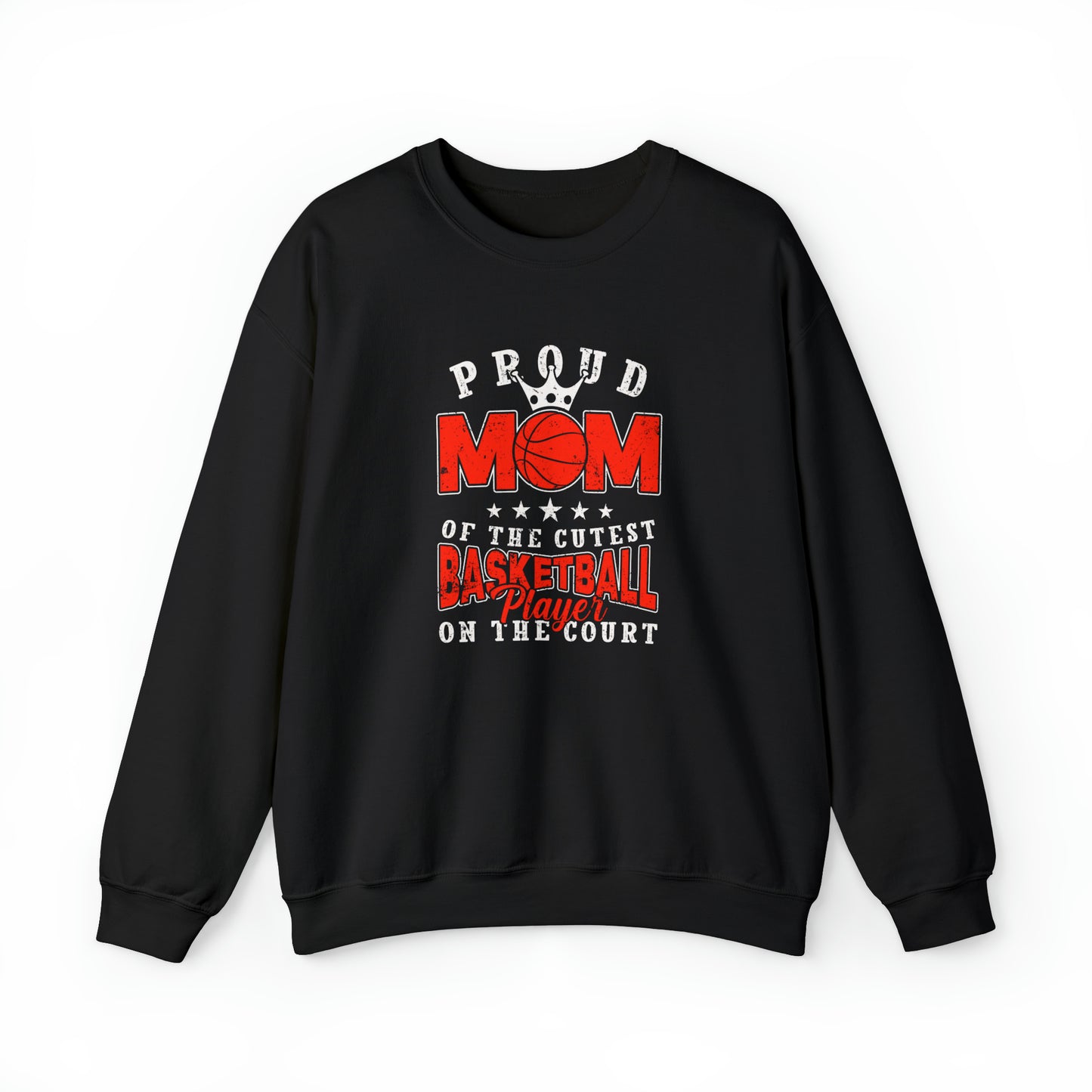 Proud Basketball MOM Unisex Heavy Blend™ Crewneck Sweatshirt